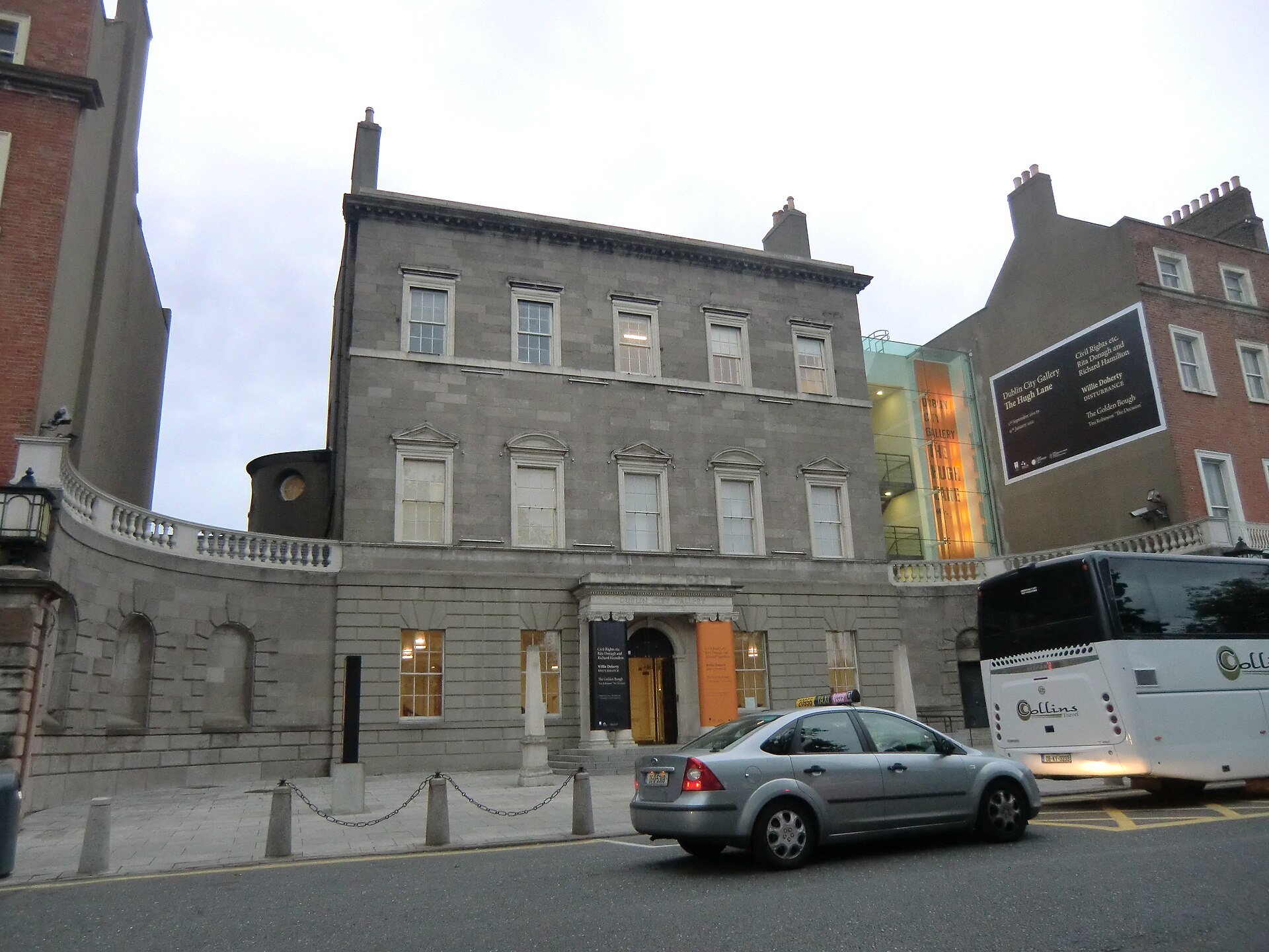 The gallery building from the street