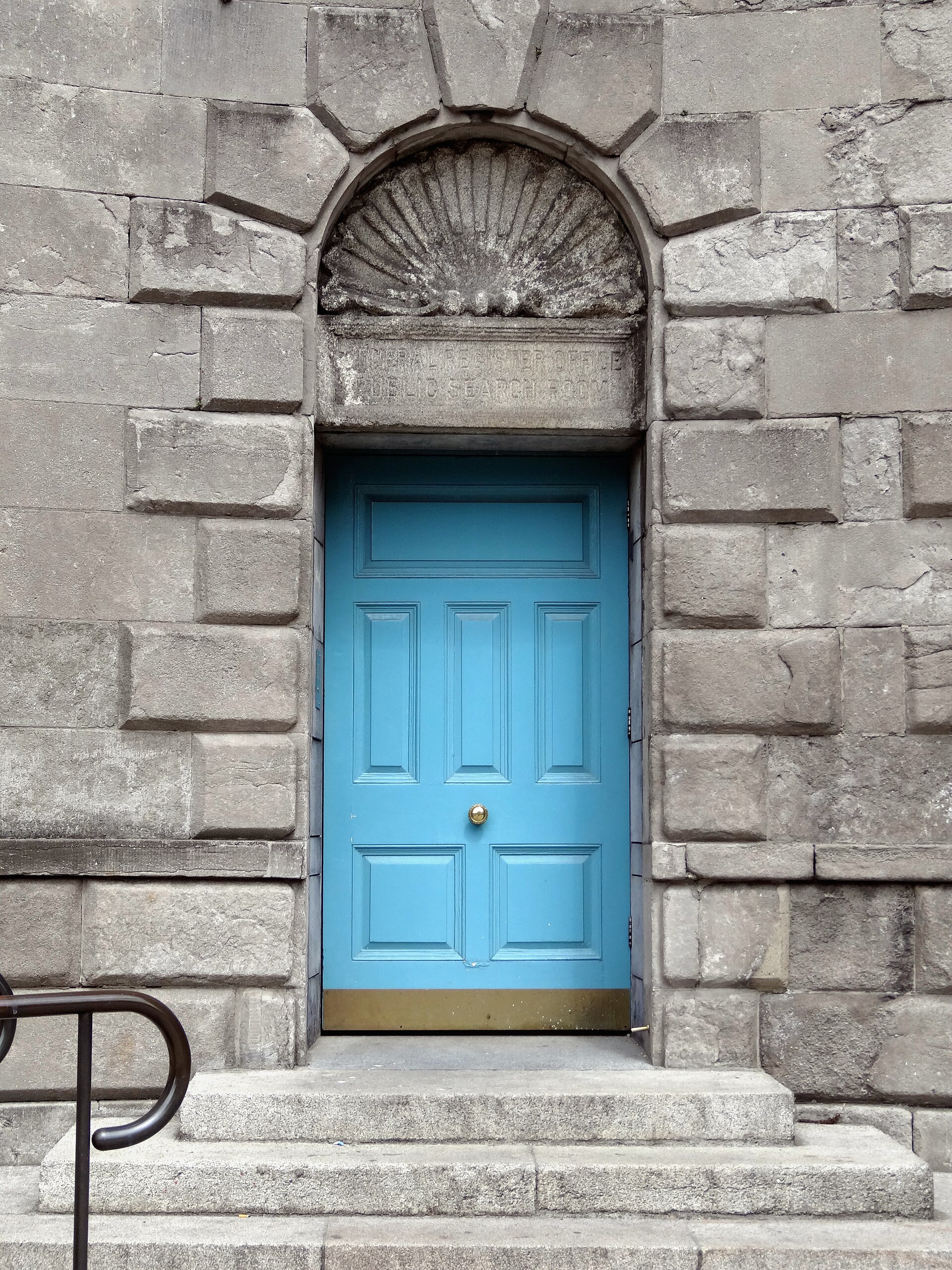 The entrance doorcase