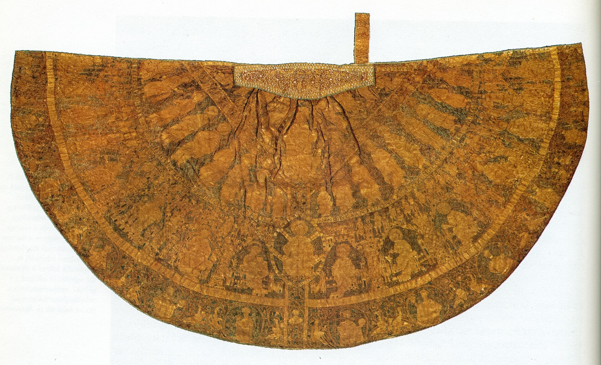 The Hungarian Coronation Mantle, laid flat