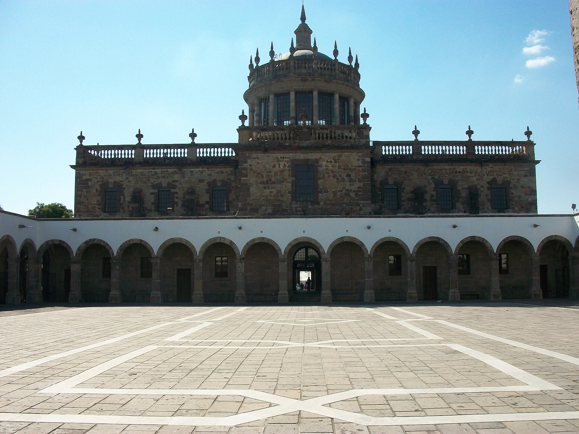 The main courtyard