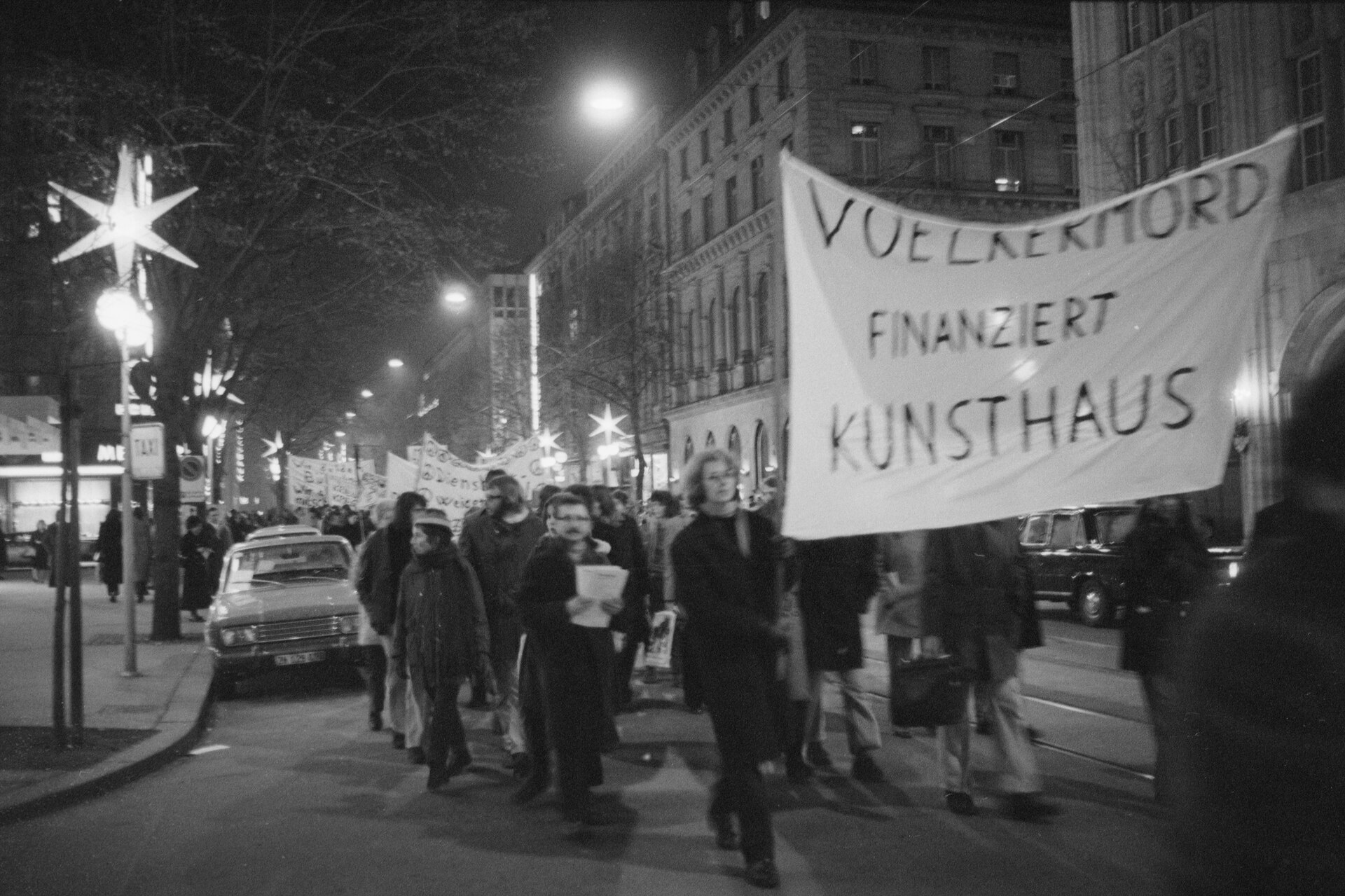 Protest march against Buhrle, 1970