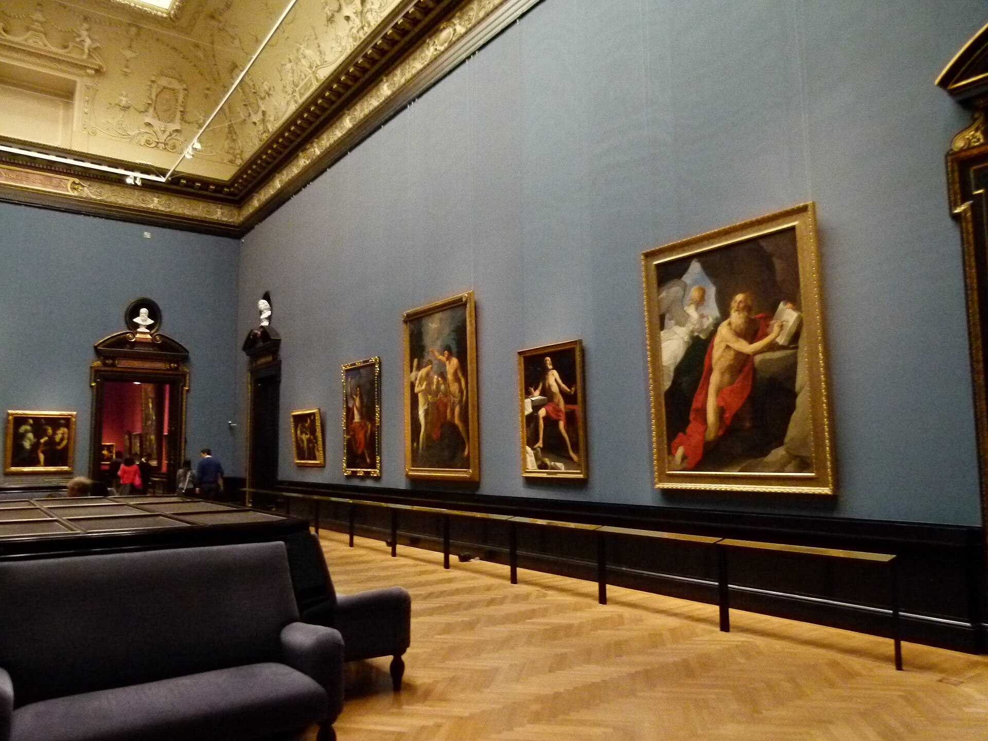 Room VII of the Picture Gallery, hung with Italian paintings