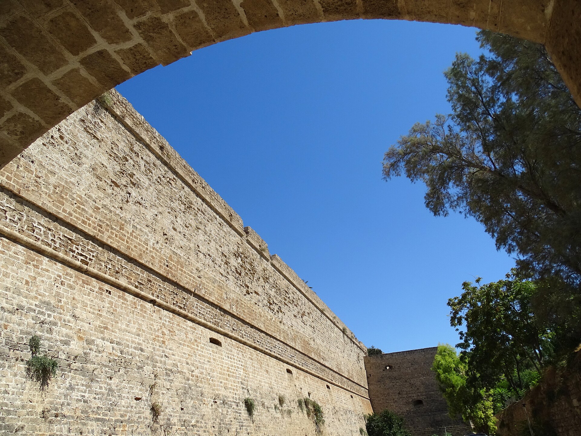 Detail of the castle fortifications