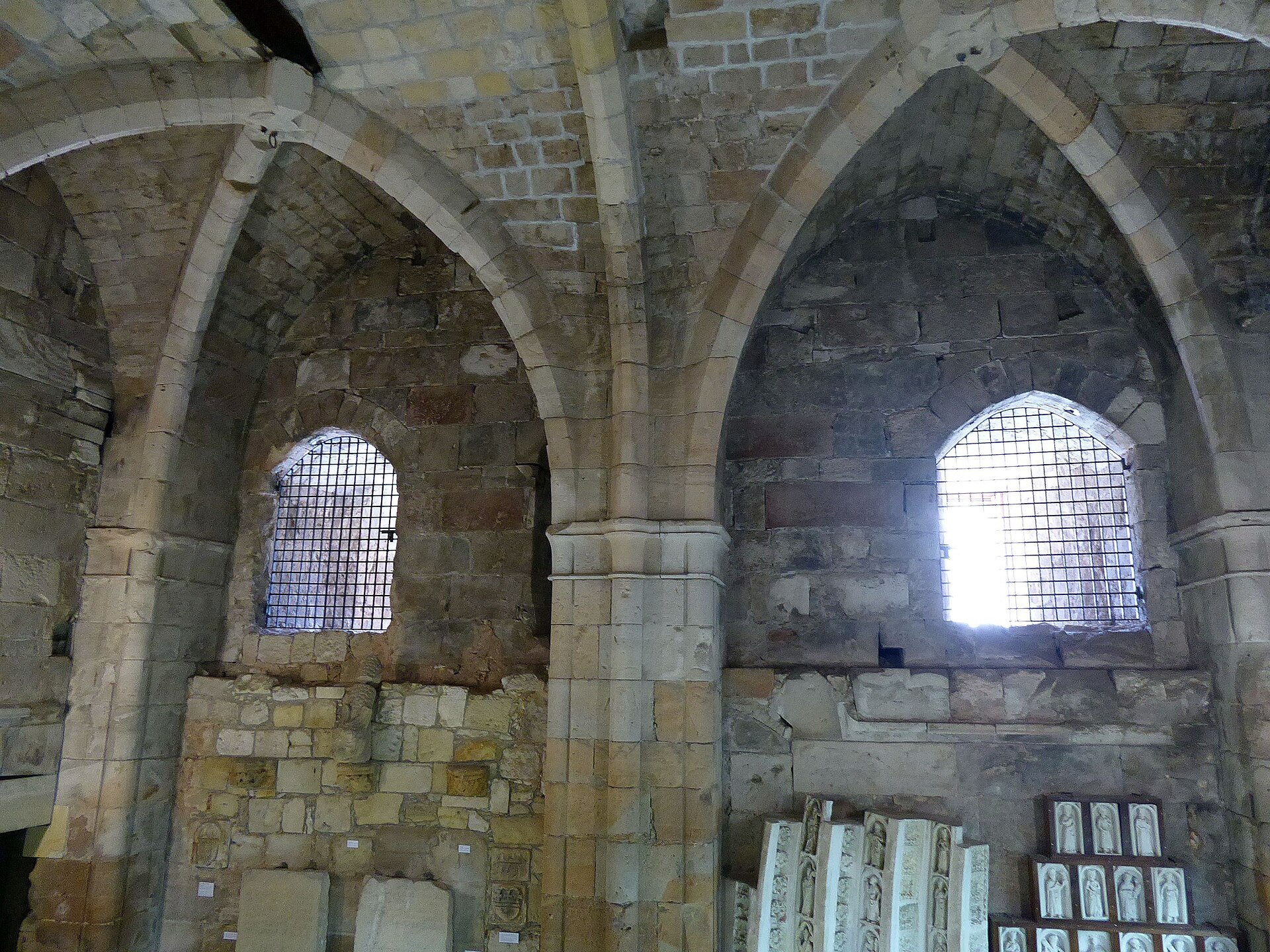 The vaulted Gothic Hall inside Limassol Castle, with its cross-ribbed ceiling