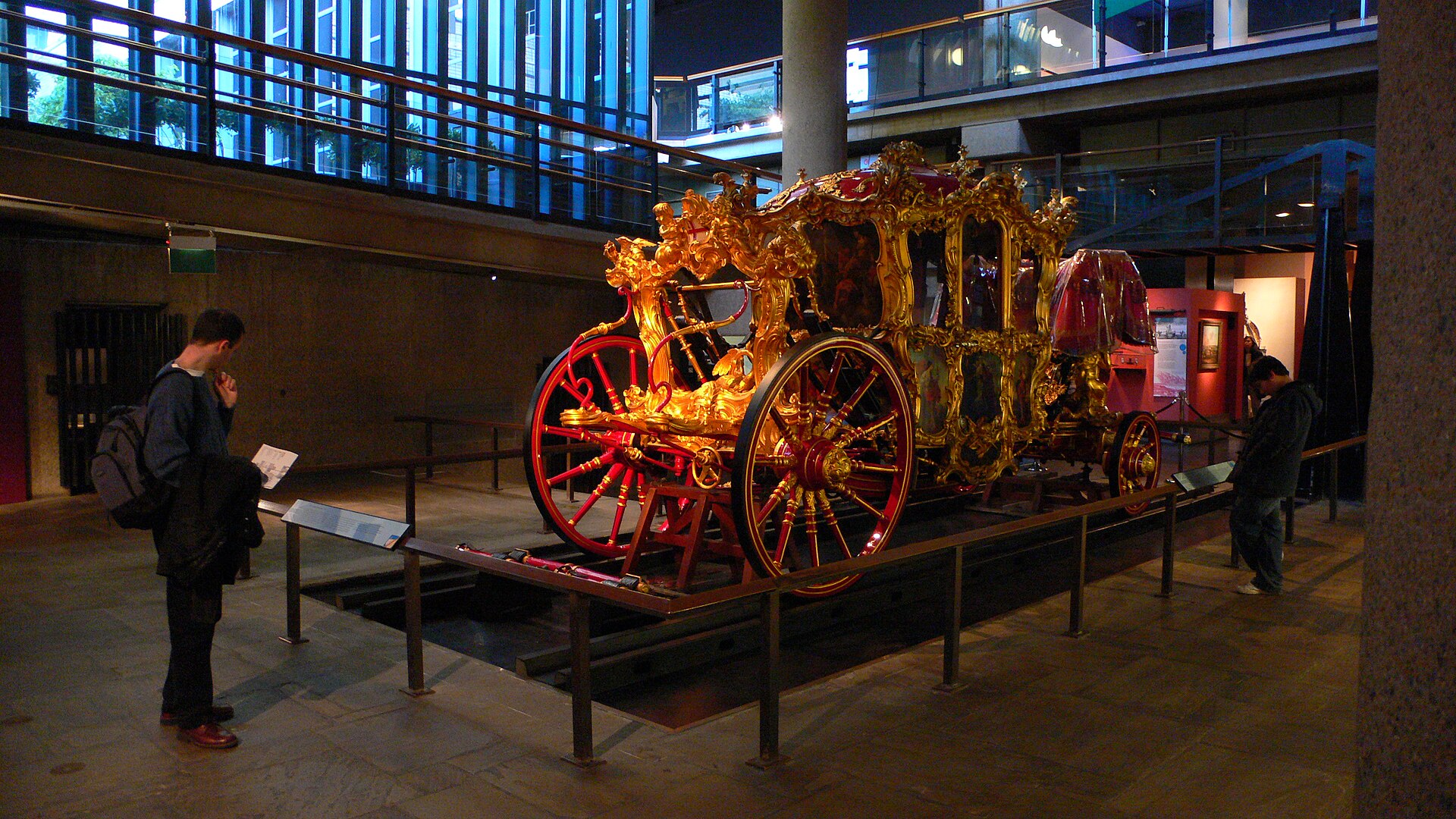 The Lord Mayor of London's State Coach on display
