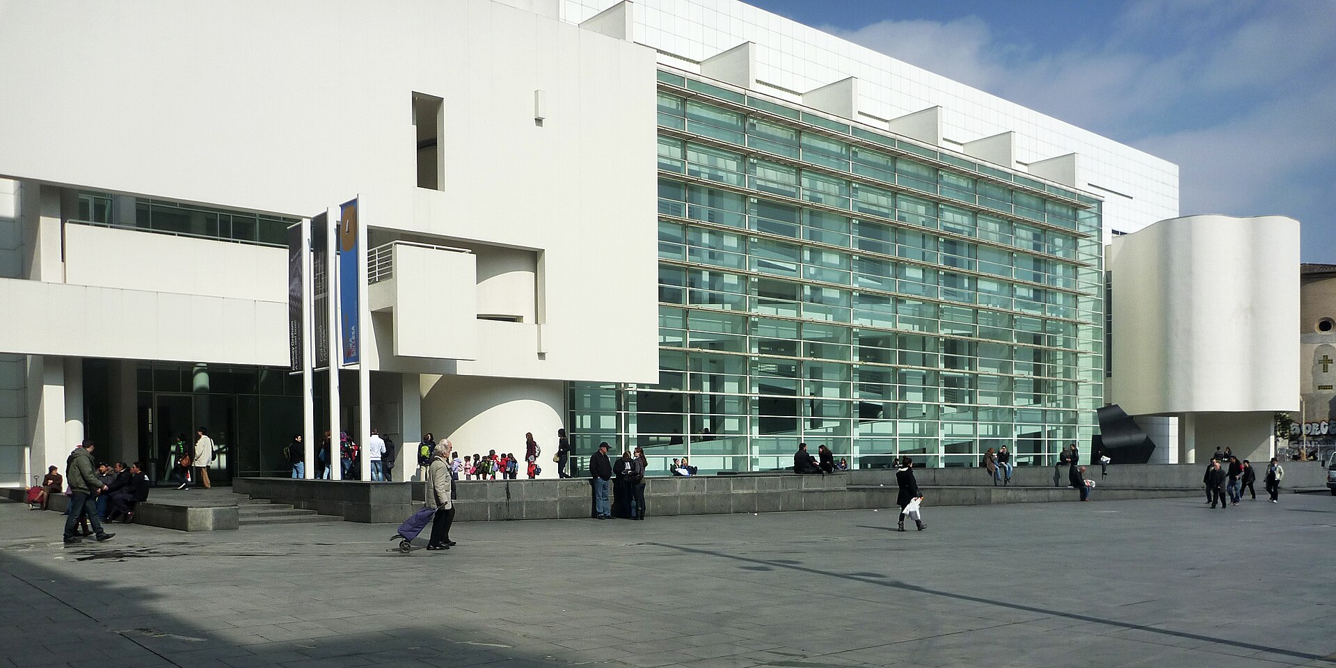 MACBA facade and plaza