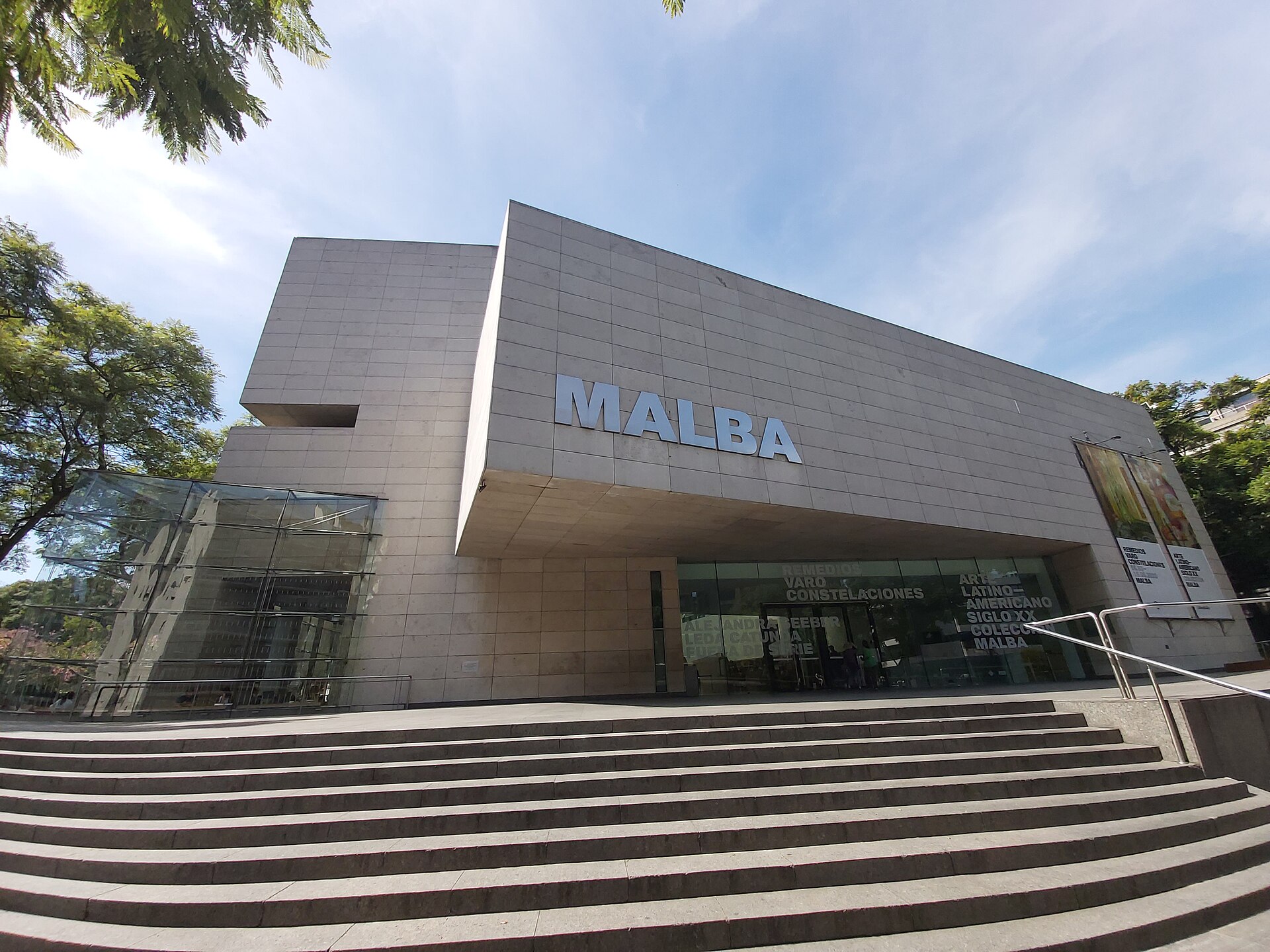 MALBA facade, street view