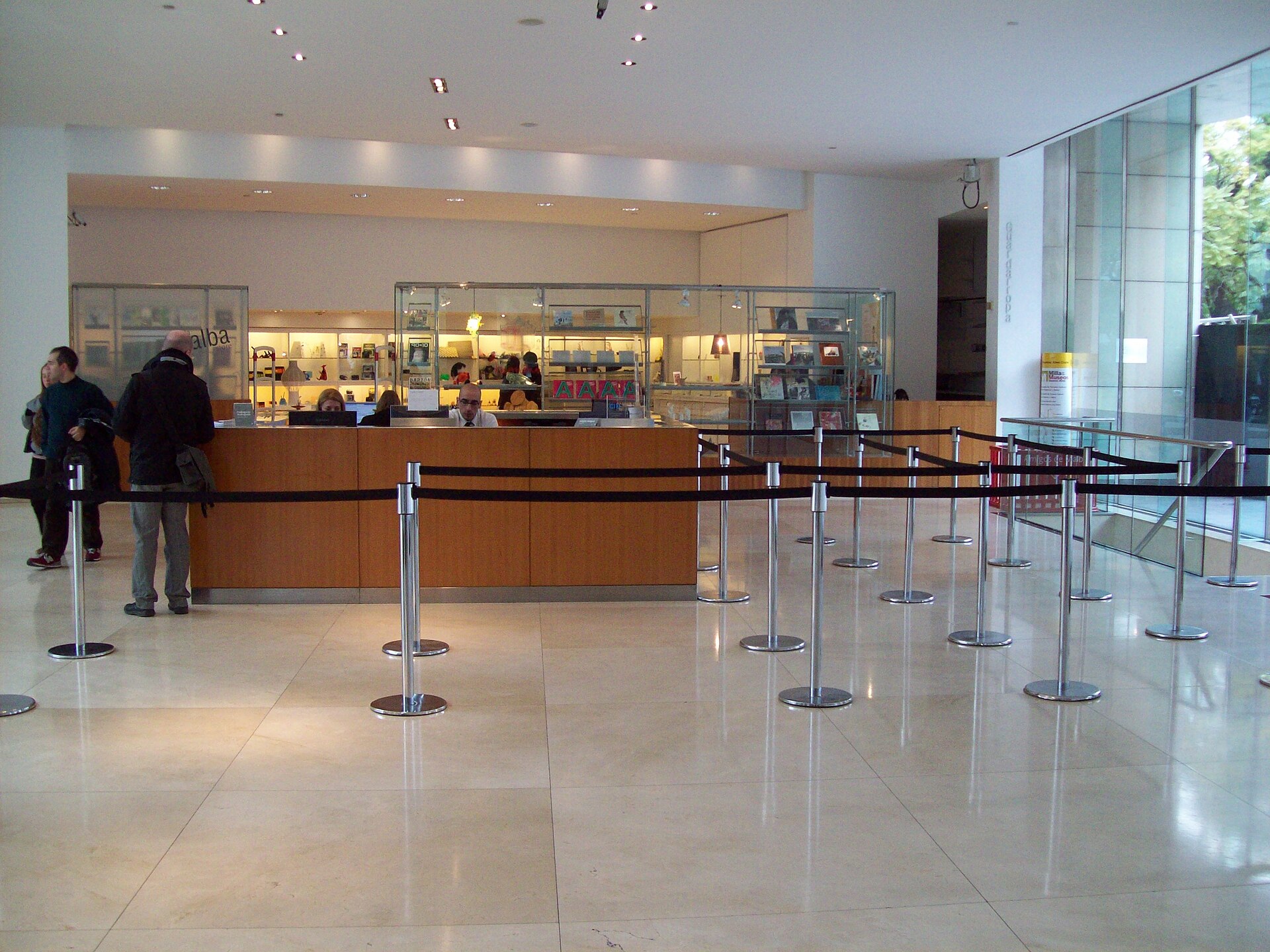 The first gallery room of the permanent collection at MALBA
