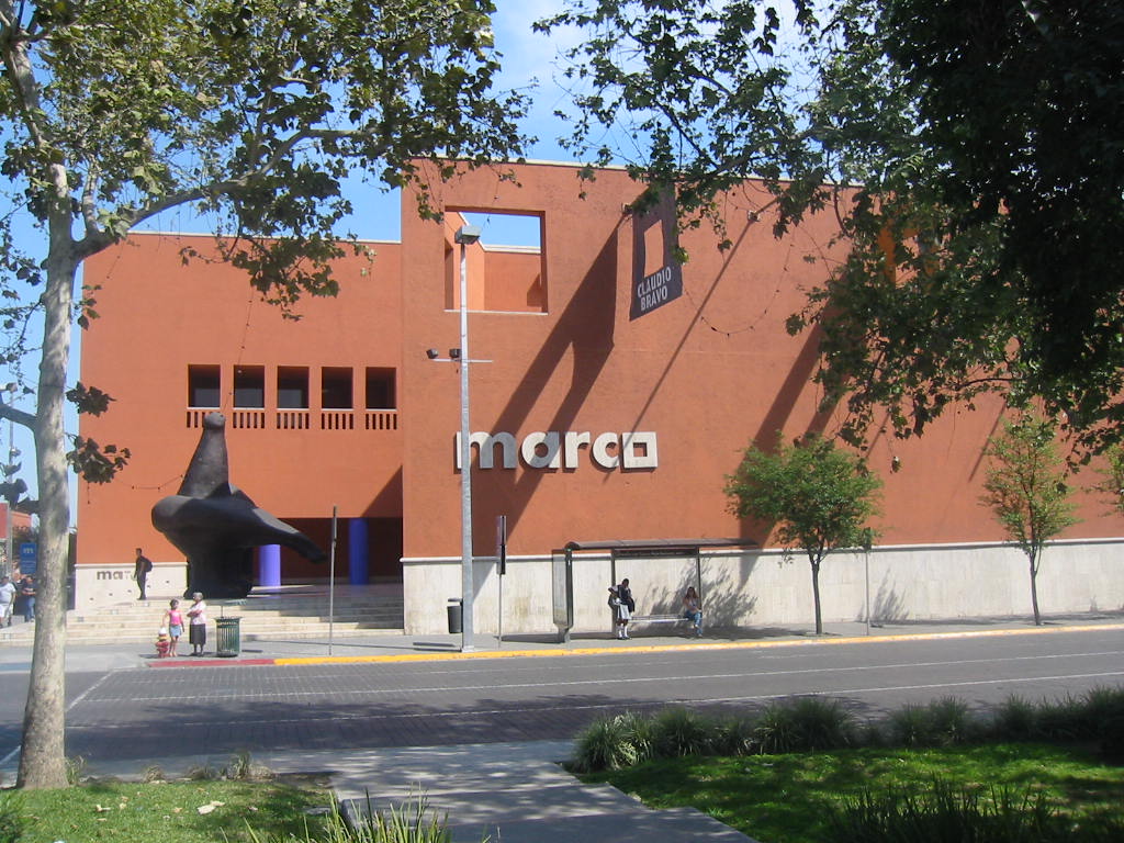 The facade and entrance plaza