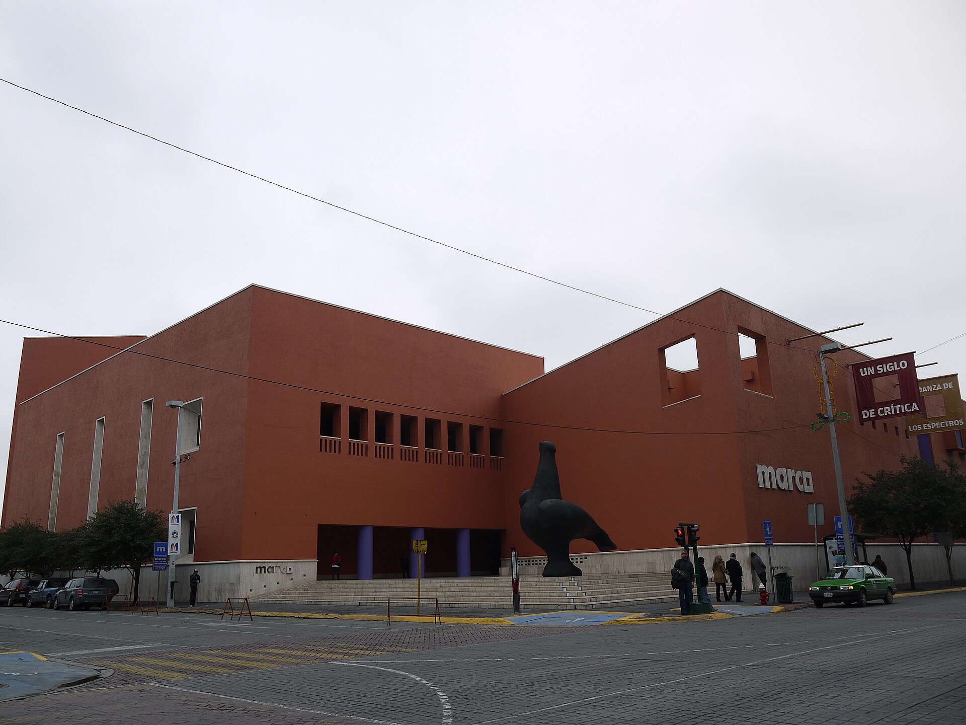 MARCO's corner facade on the Macroplaza