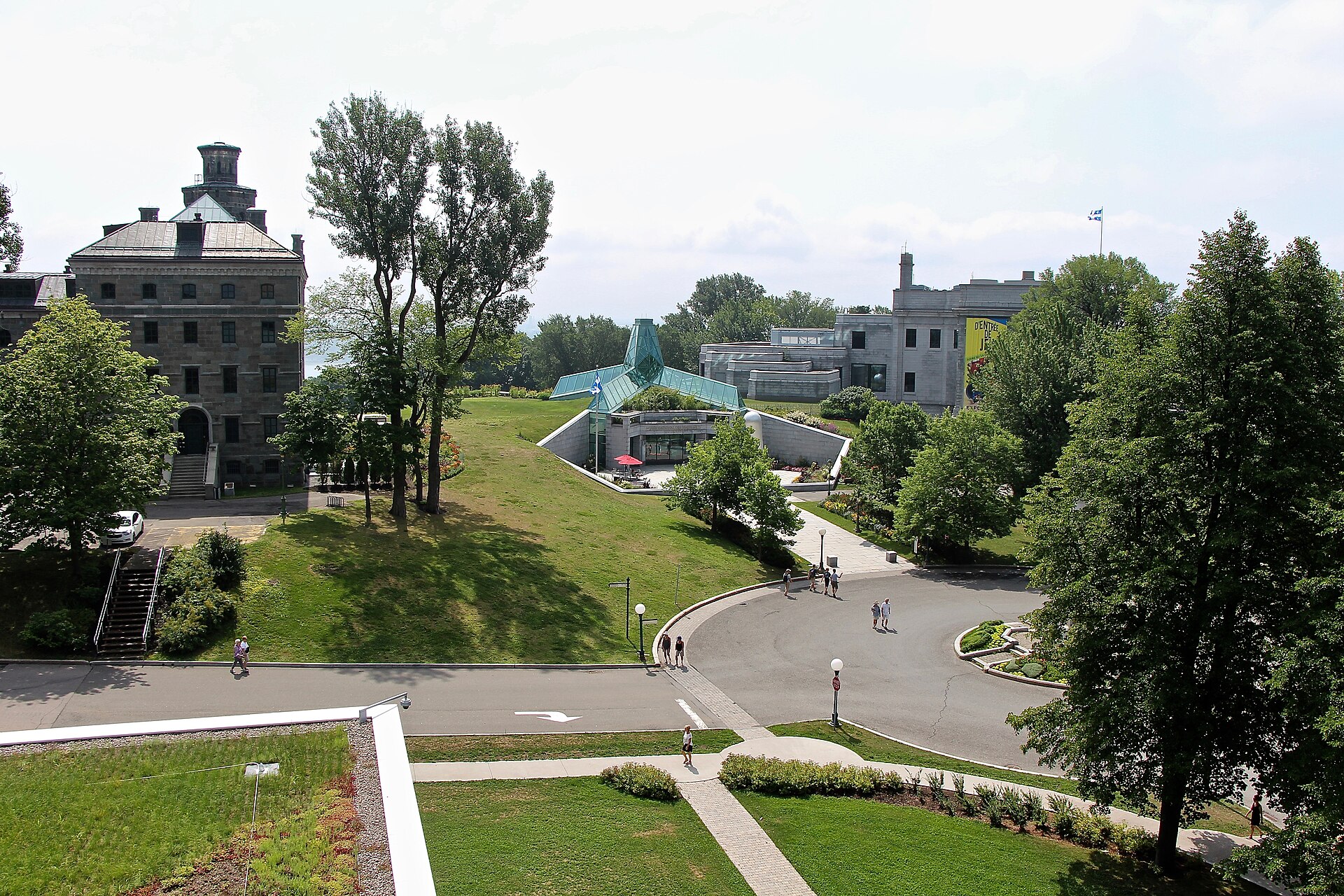 View of the museum from the Pierre Lassonde Pavilion