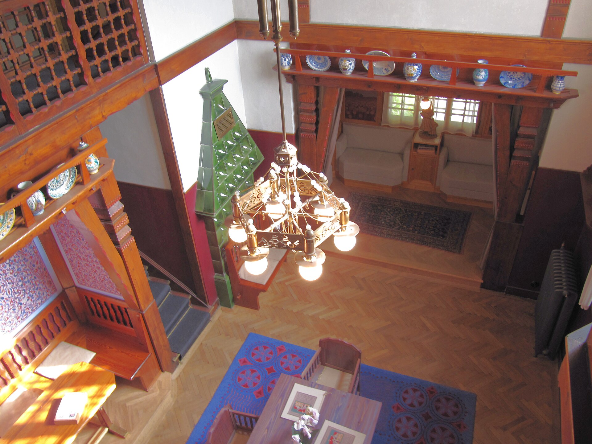 The entrance hall of Jurkovic Villa in Brno
