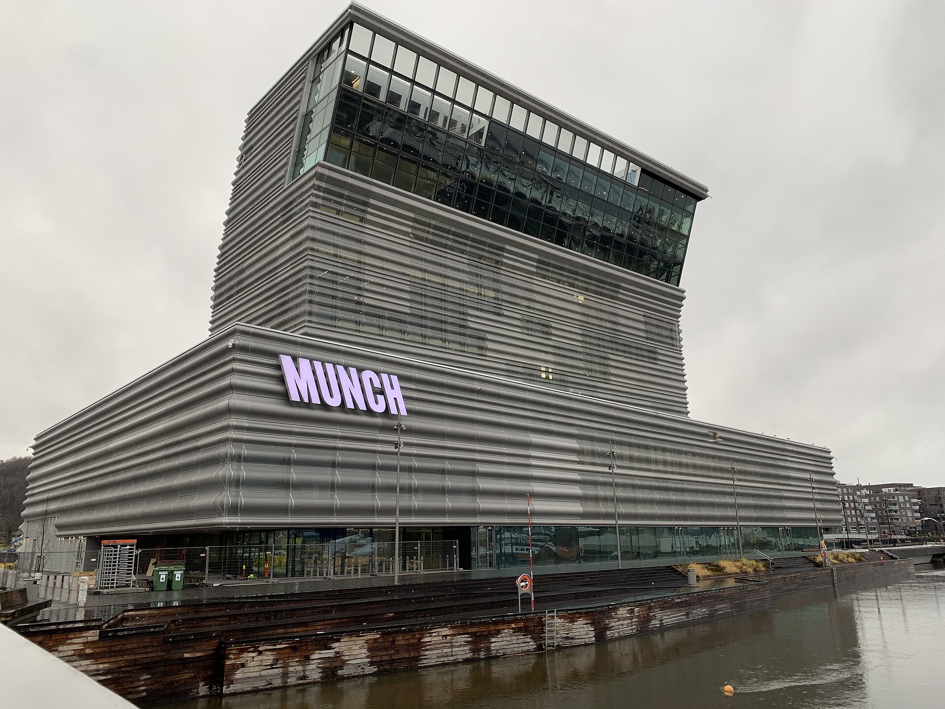 The building's front facade