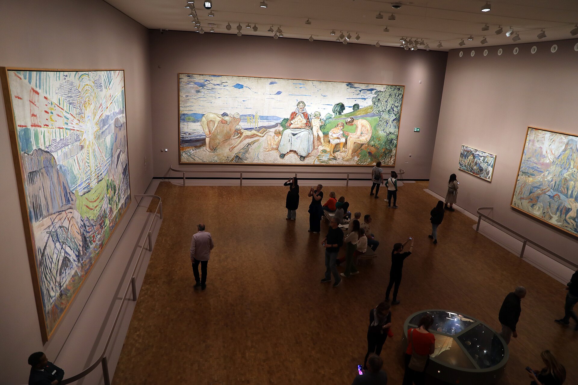 A double-height gallery inside MUNCH