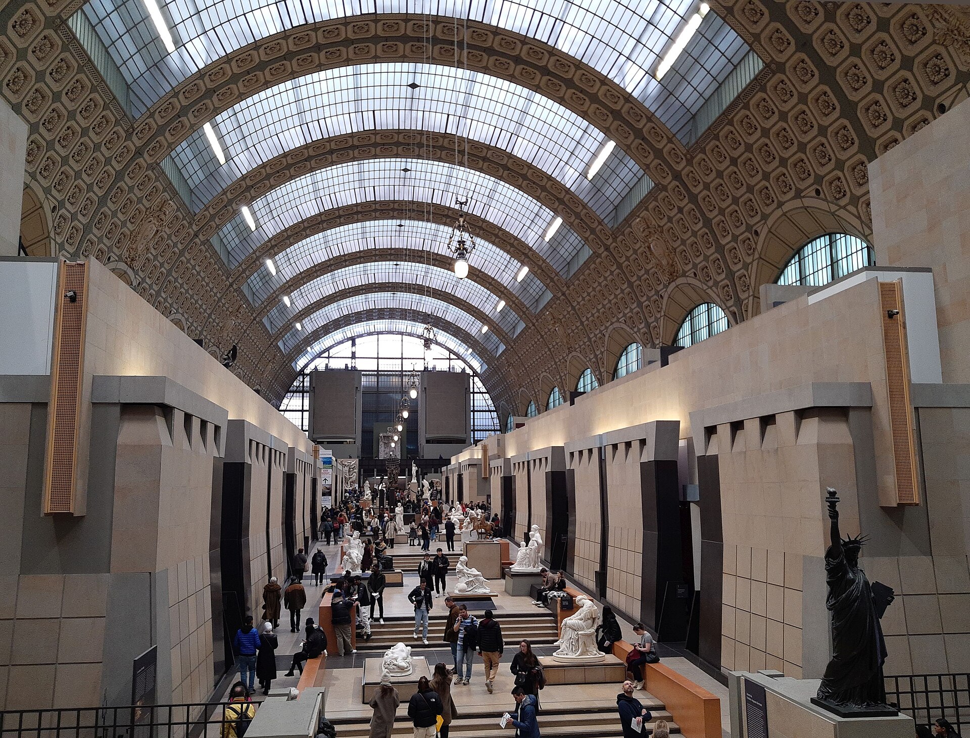 The nave floor, seen from the upper level