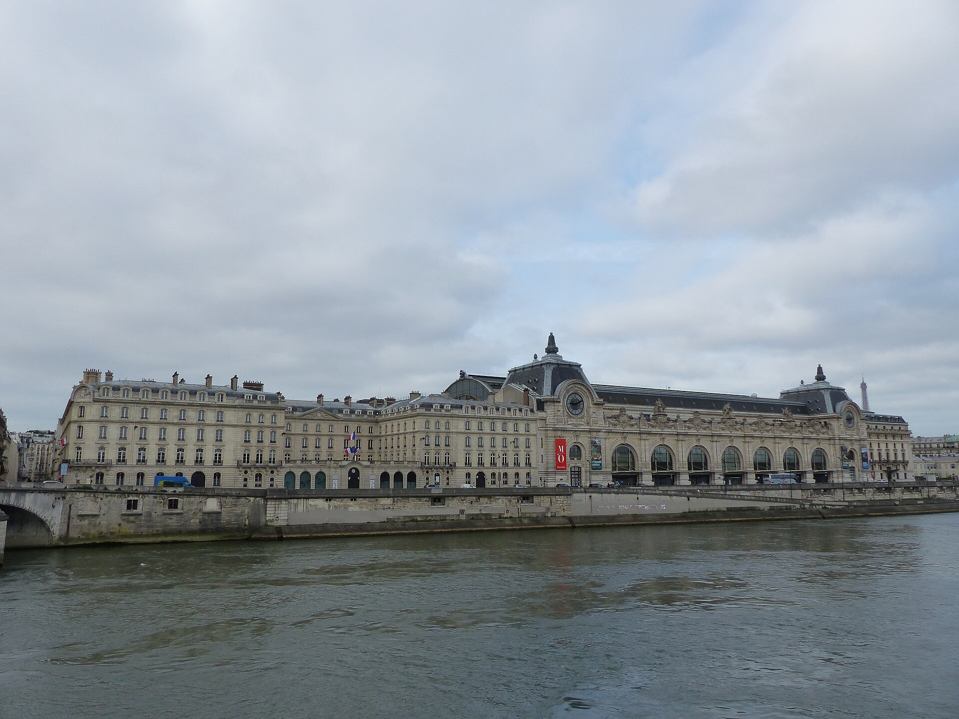 The former Gare d'Orsay from the Left Bank