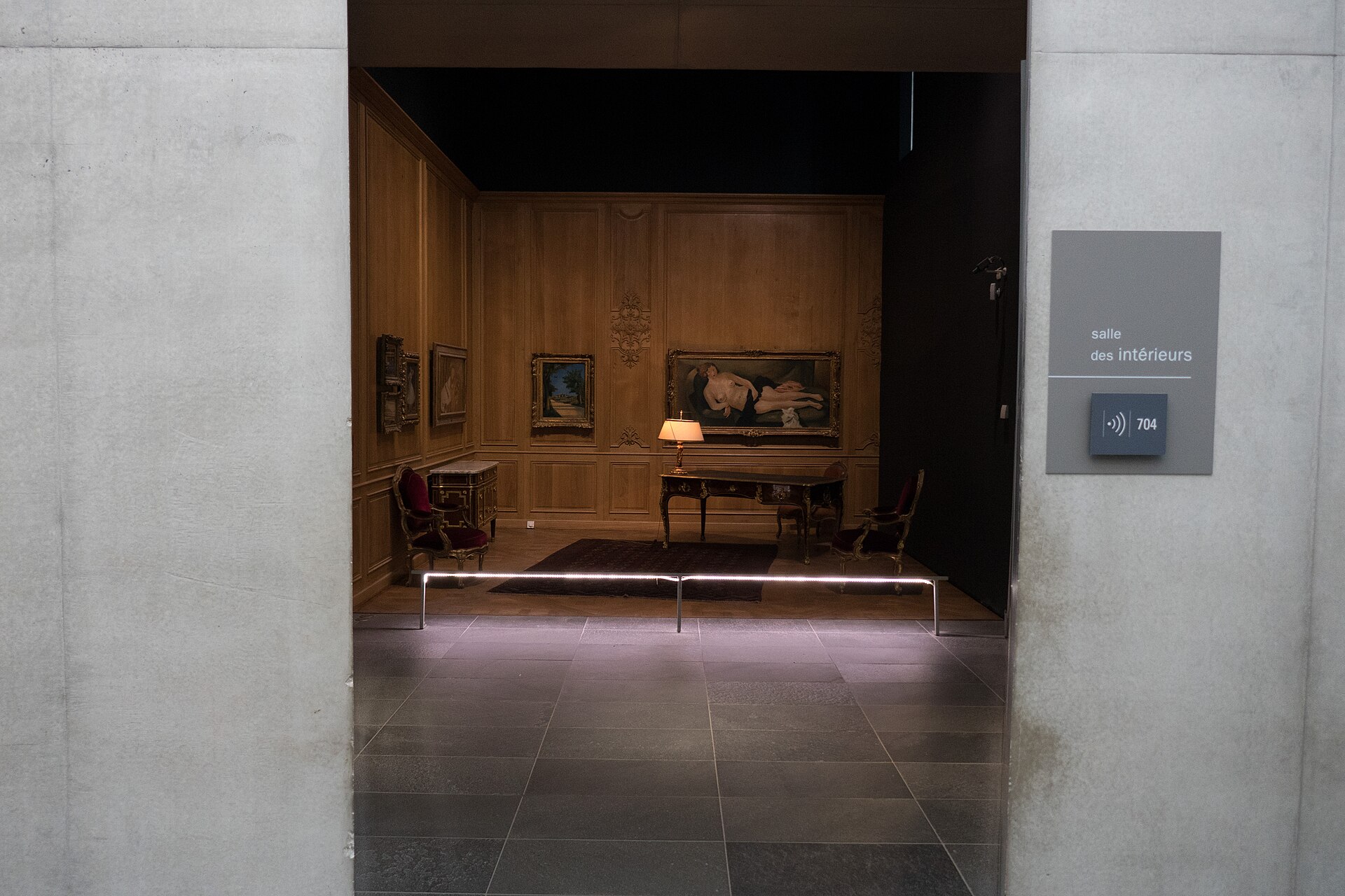 The Salle des interieurs
