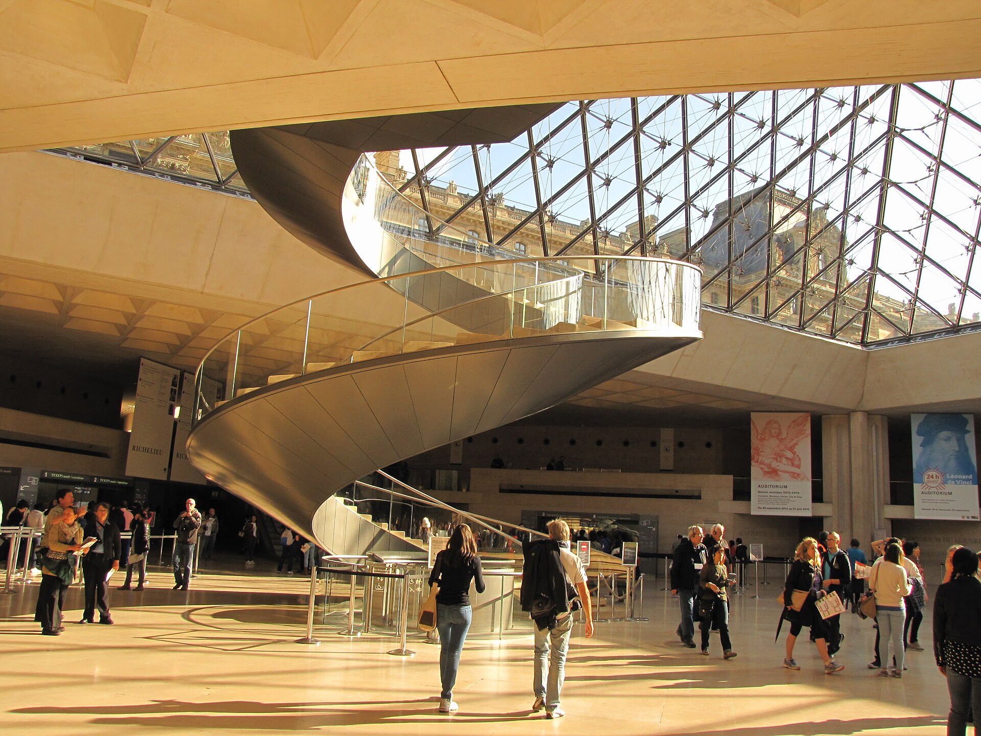 The Hall Napoleon beneath the Pyramid