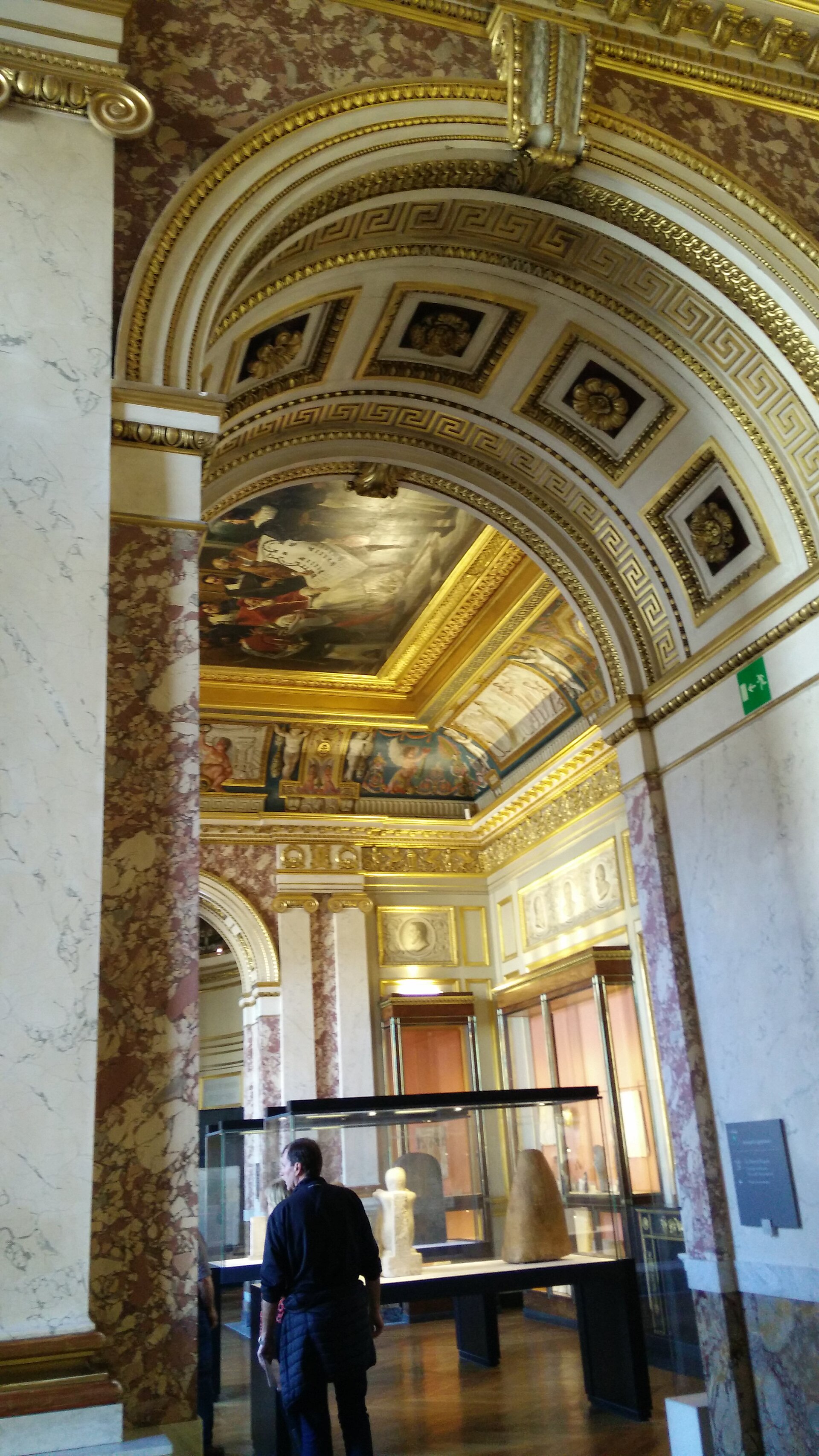 A room of the Musee Charles X with Egyptian antiquities