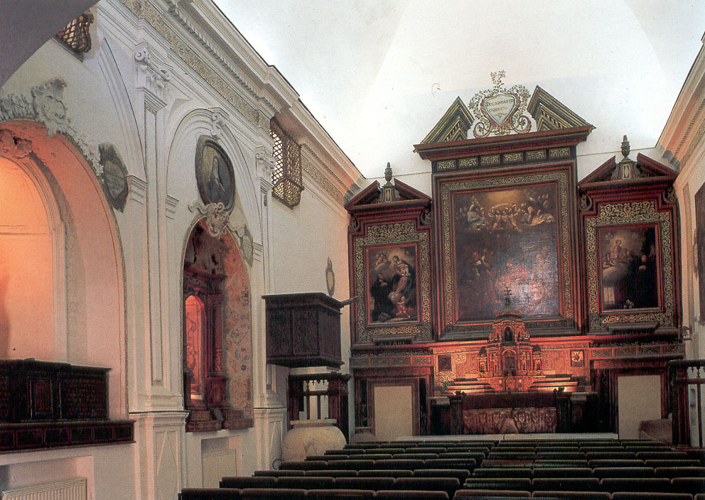 Interior of the former church of San Francesco, seat of the museum
