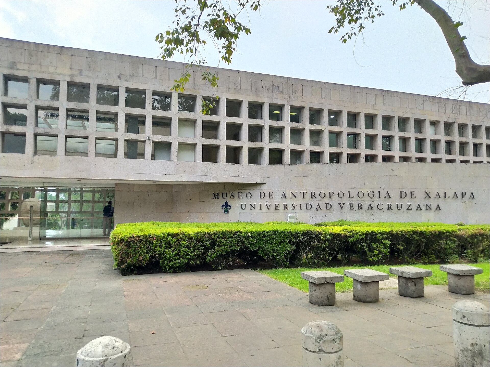 The Museo de Antropologia de Xalapa entrance facade