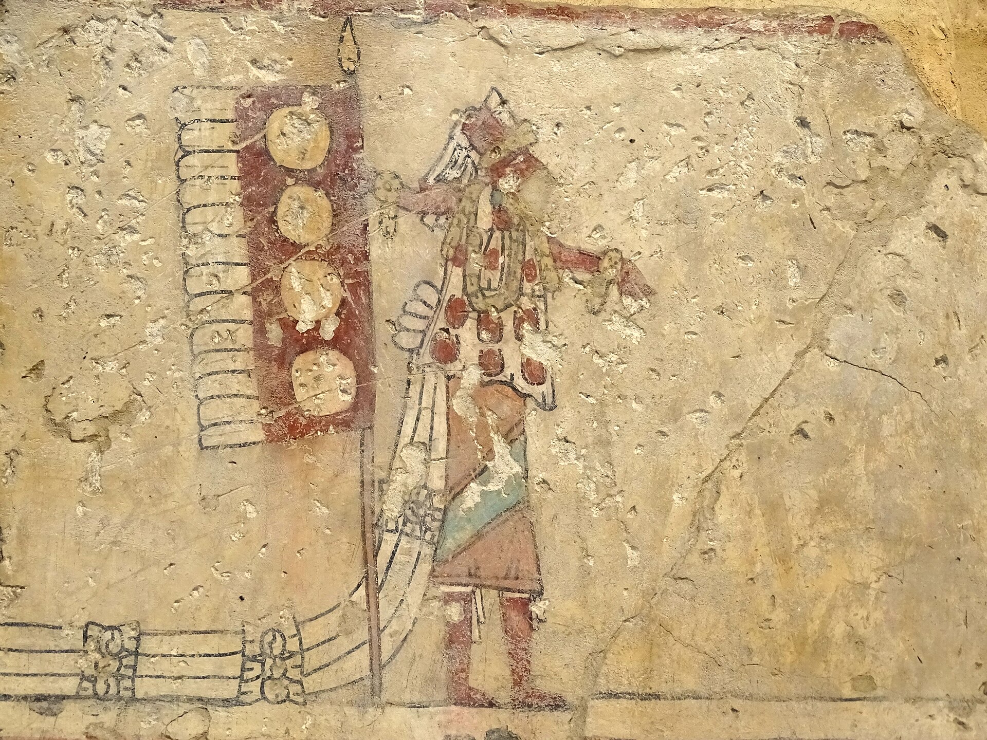 Mural fragment from Las Higueras