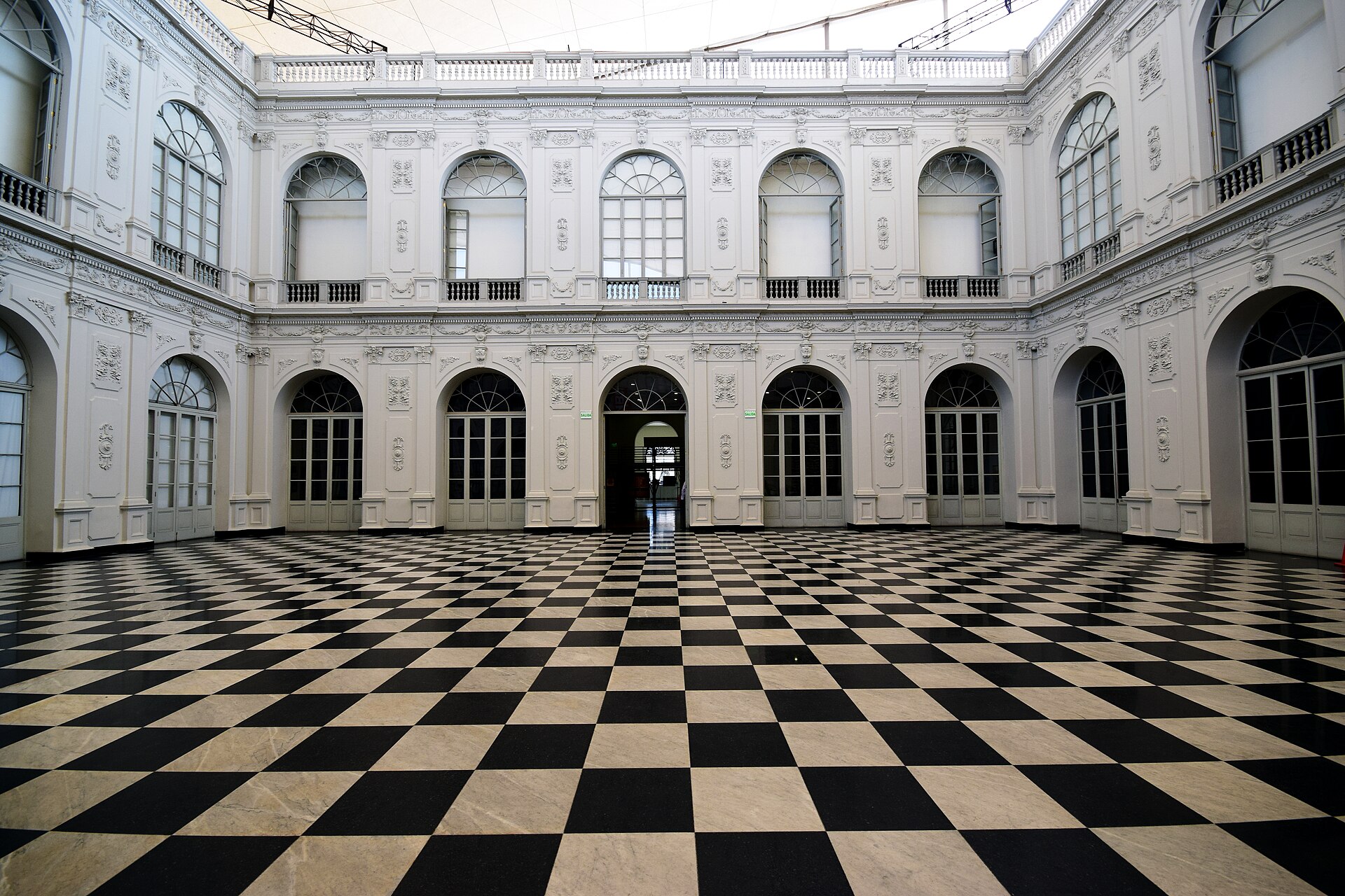 The central courtyard