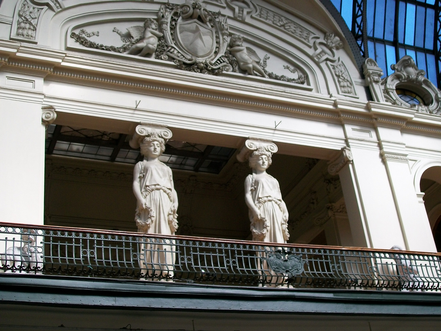 Caryatids on the facade
