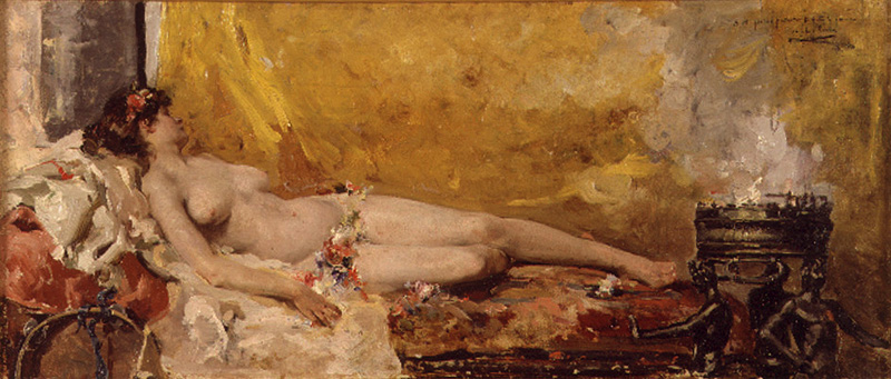 Bacante en reposo, by Joaquin Sorolla
