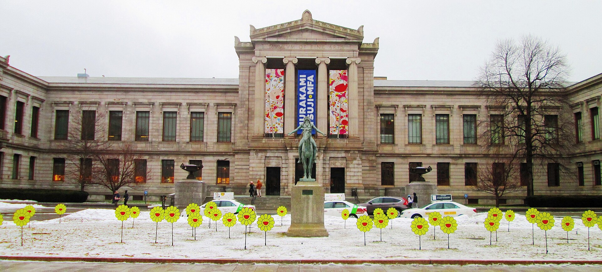 The facade in winter, 2018