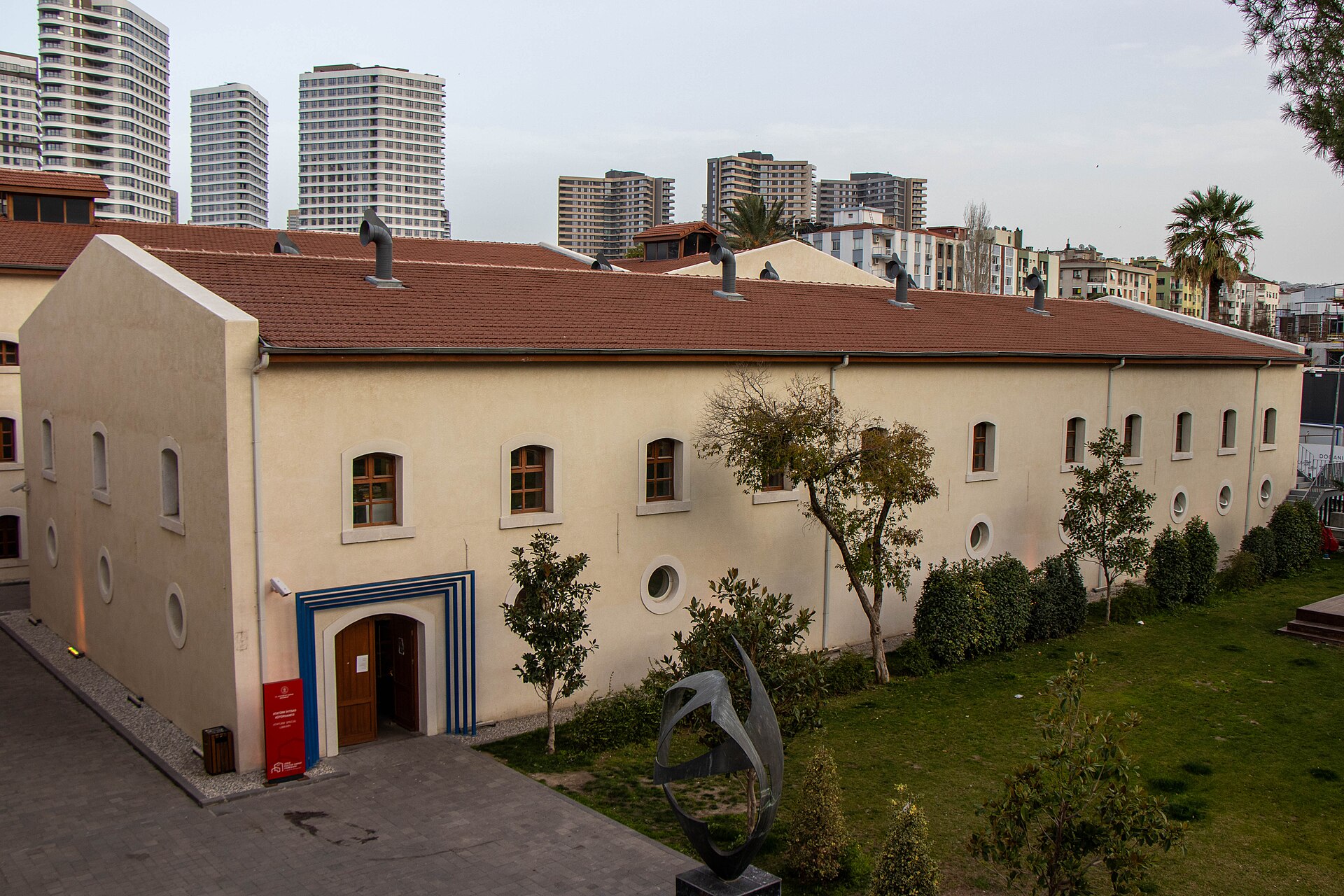 Reading room of the Ataturk Specialised Library inside Izmir Kultur Sanat Fabrikasi