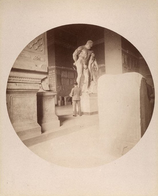 The Ercole Farnese room, historic photograph