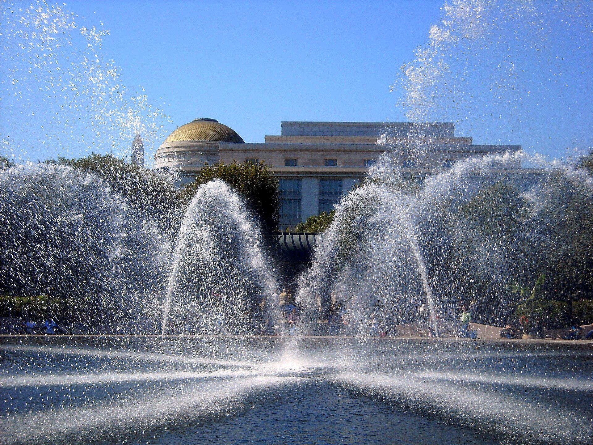The Sculpture Garden fountain