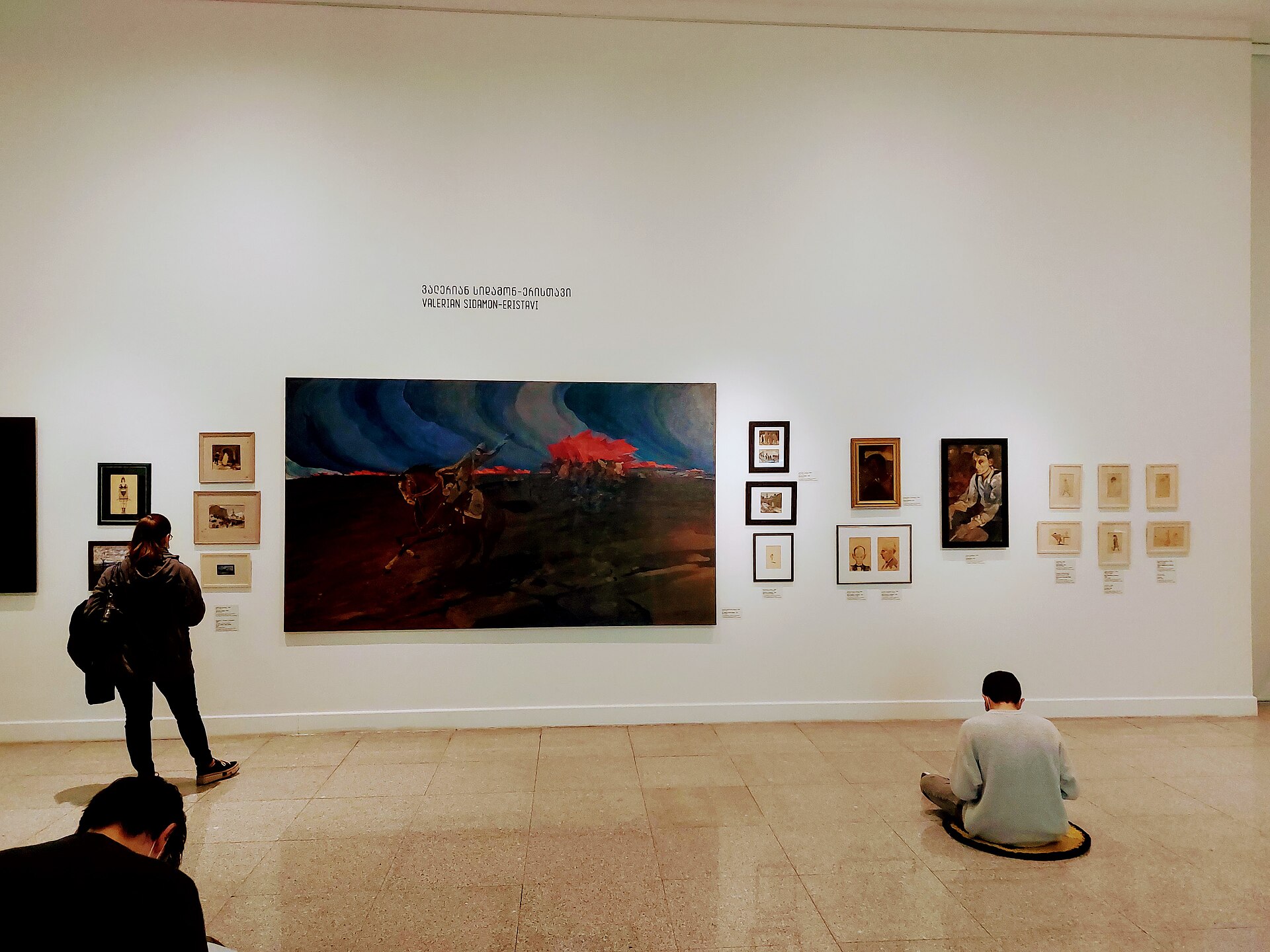 Paintings by Valerian Sidamon-Eristavi on display at the National Gallery of Georgia