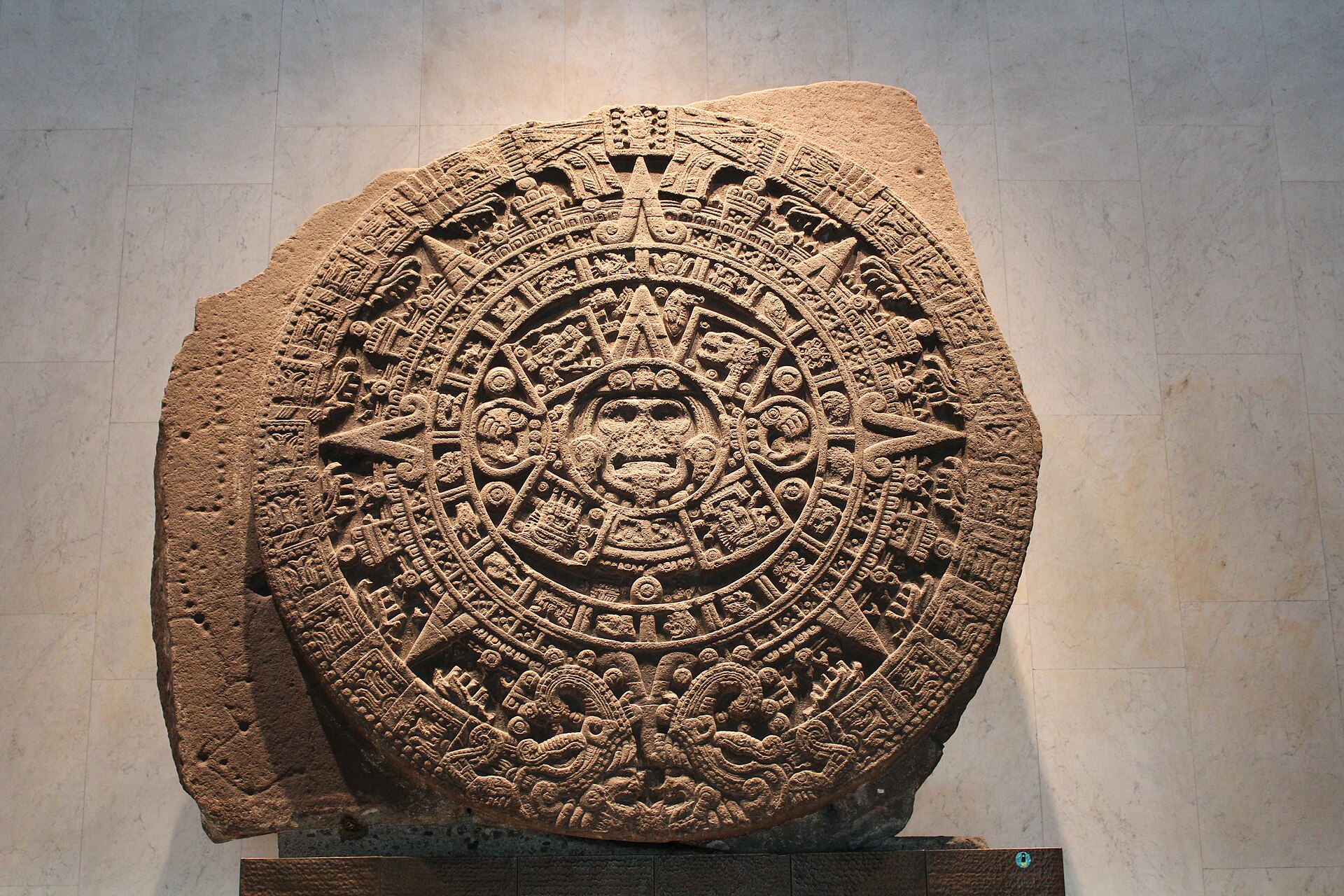 The Aztec Sun Stone in the Mexica Hall