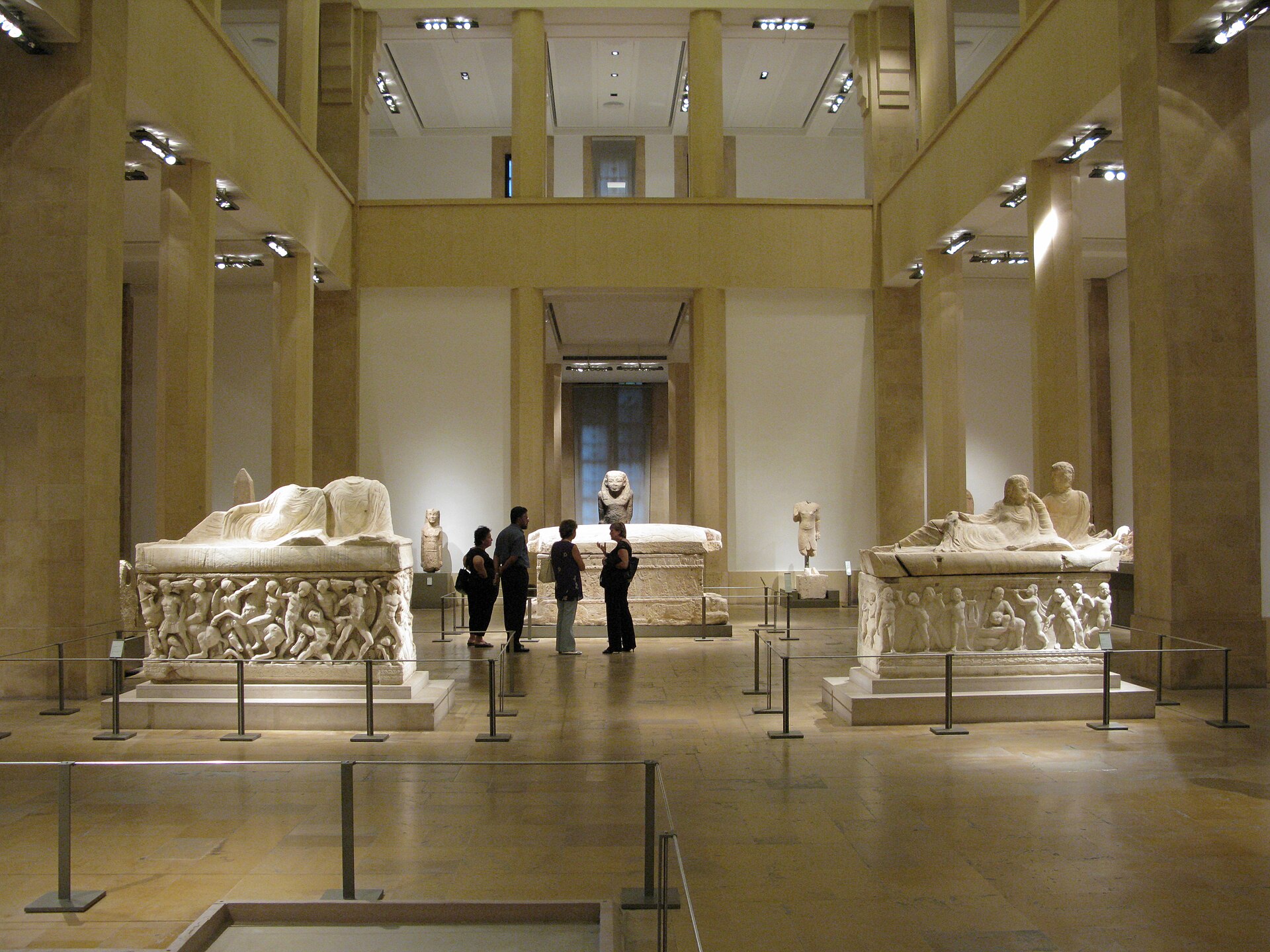 The ground-floor sculpture hall