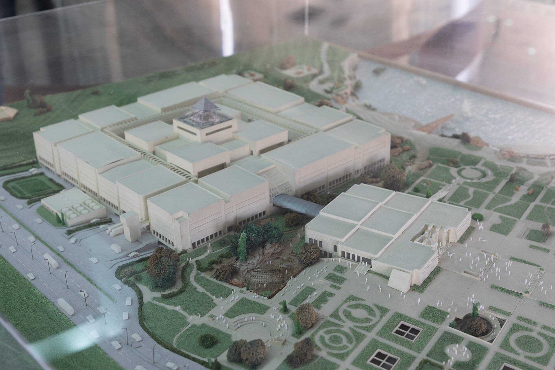 Architectural model of the museum building