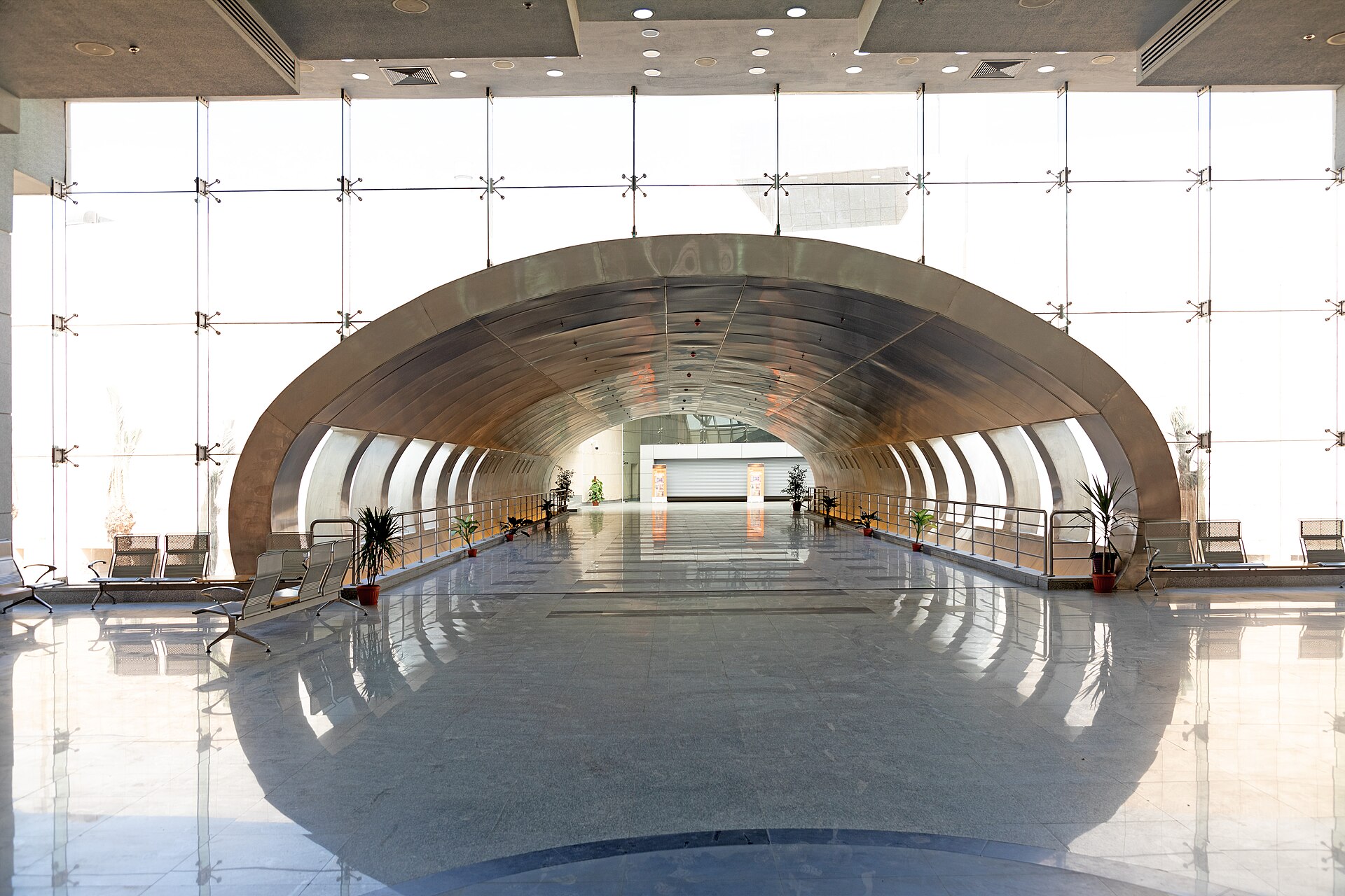 Entrance tunnel, National Museum of Egyptian Civilization