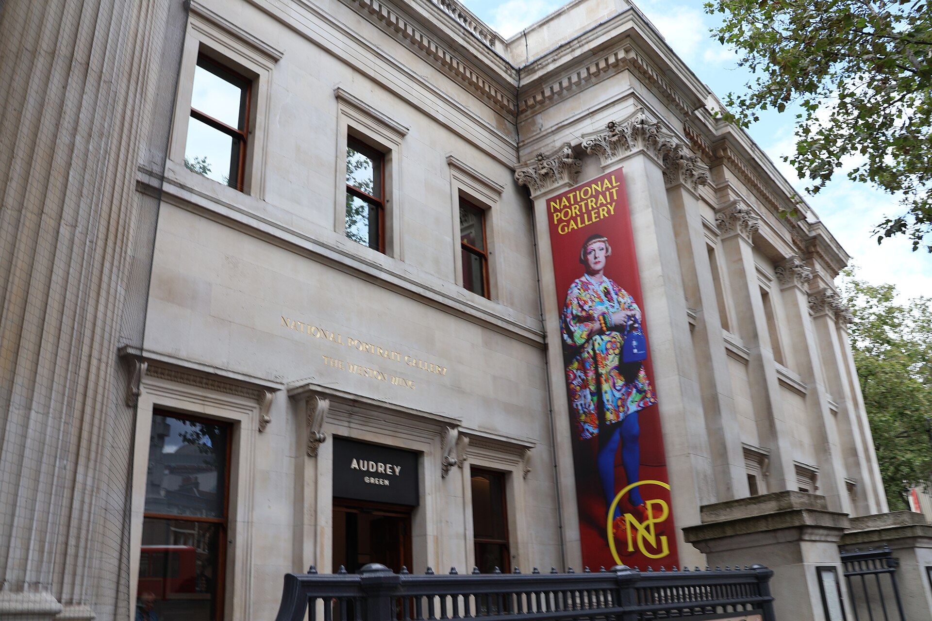 The Weston Wing entrance, National Portrait Gallery, London
