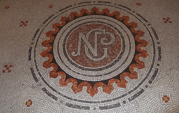 The NPG monogram mosaic floor