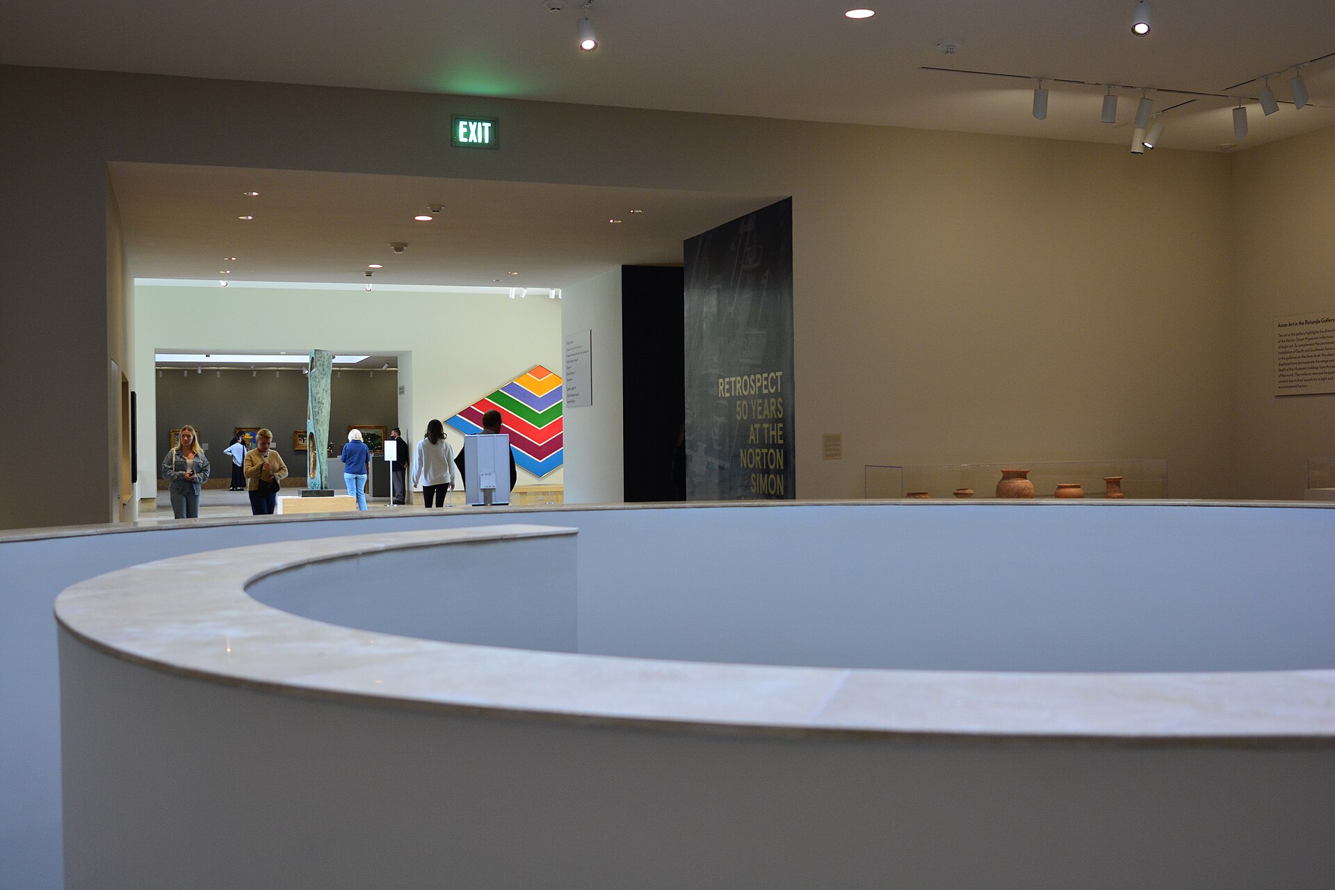 The entrance rotunda during the Museum's 50th-anniversary retrospective exhibition