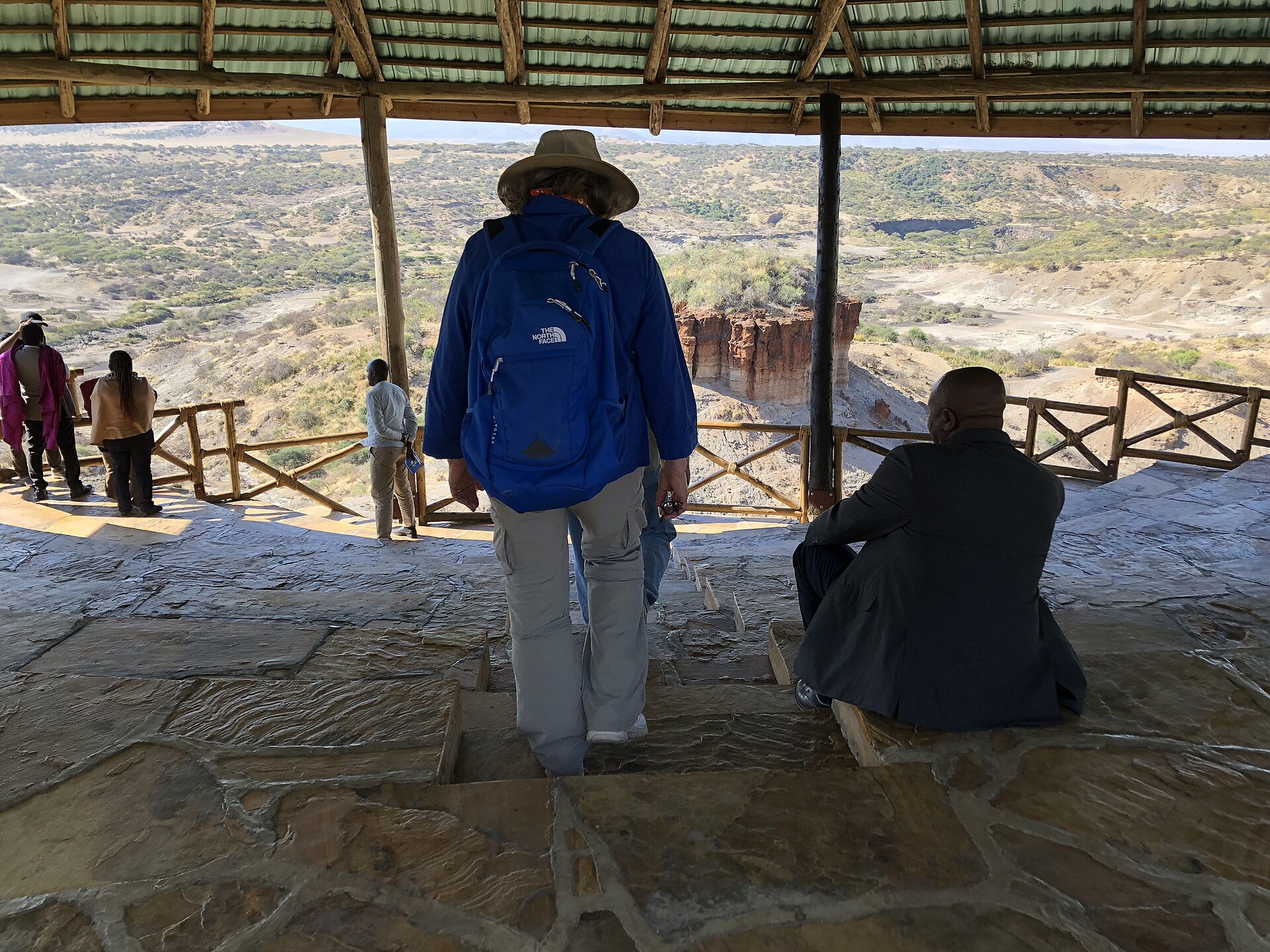 The covered viewing platform