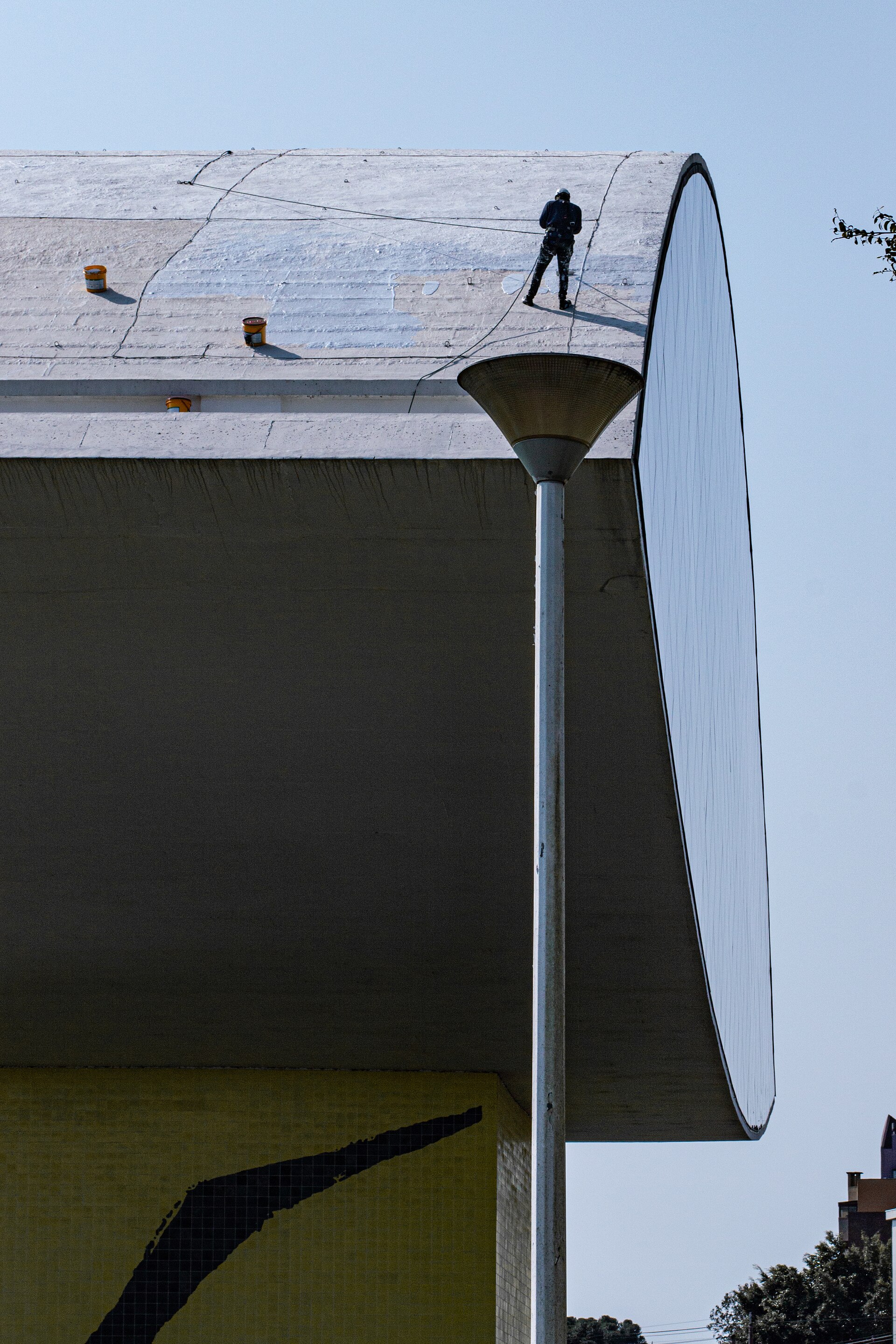 The roof of the Eye during maintenance