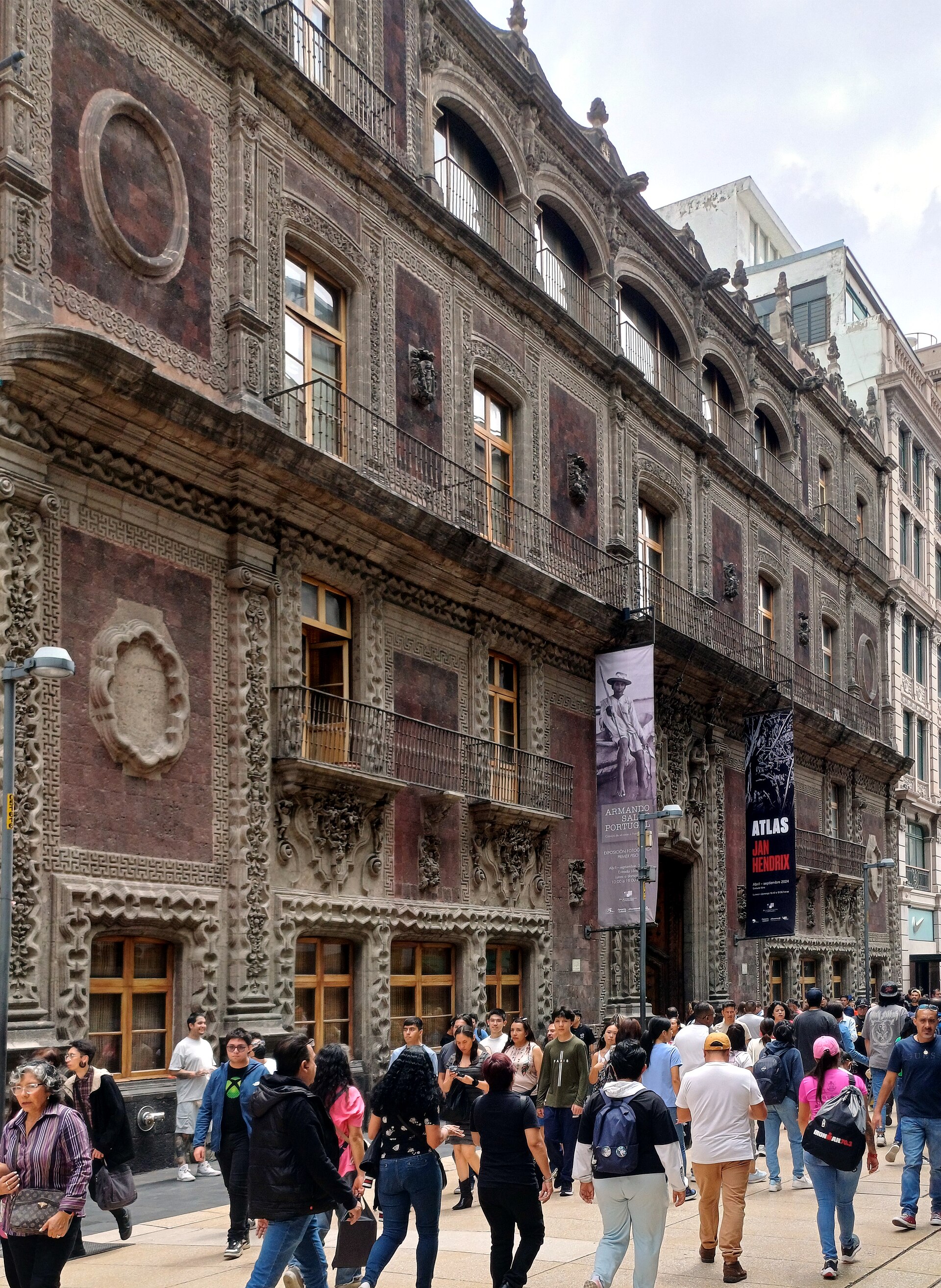 The upper facade and towers