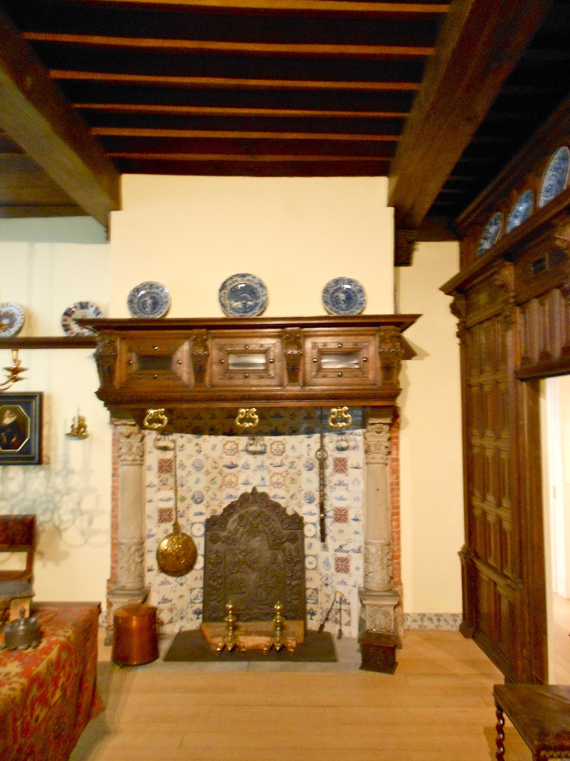 The seventeenth-century Dutch room known as Het Scheepje, reconstructed inside the museum's European galleries