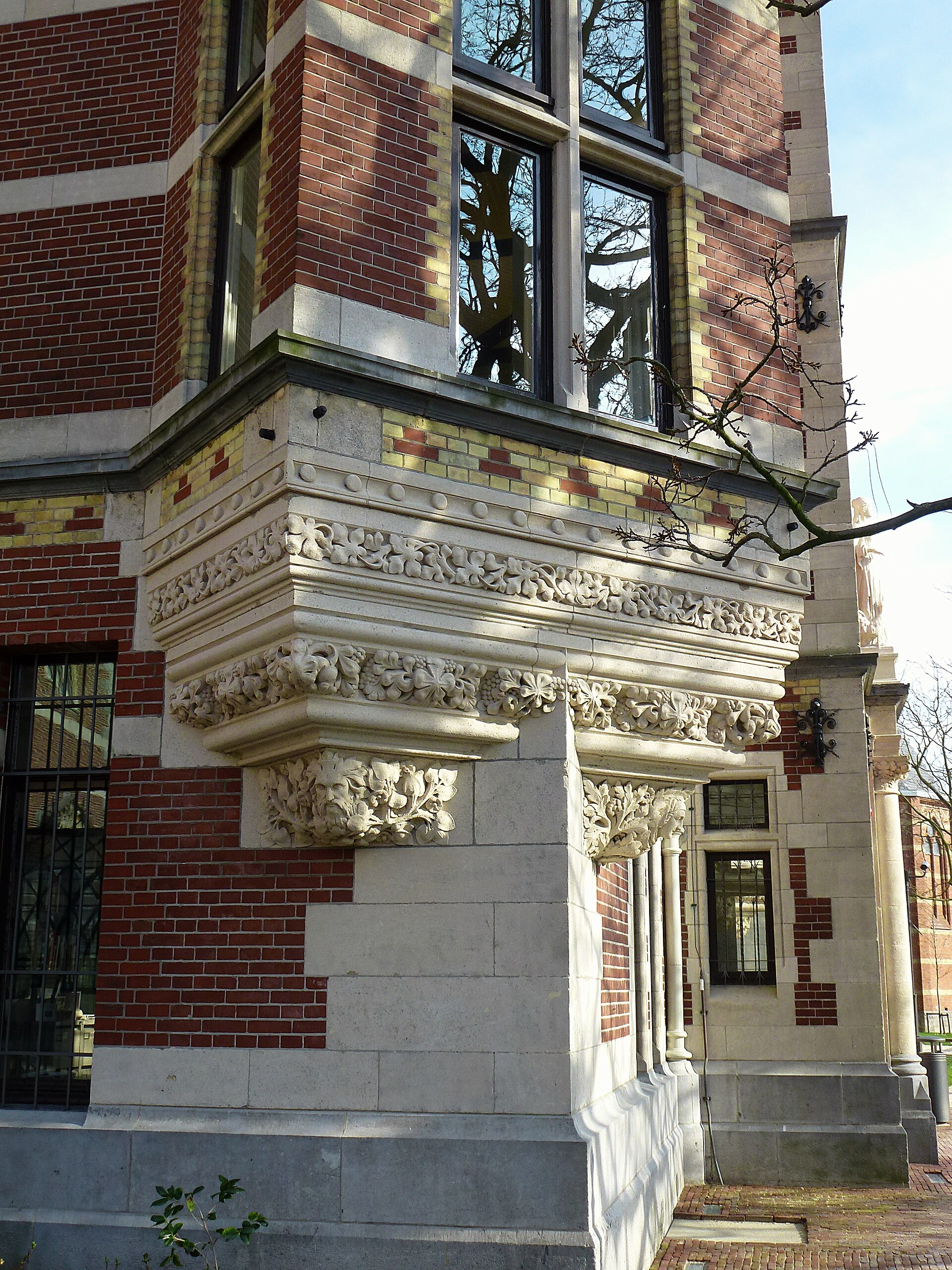 A corner of the building after the restoration