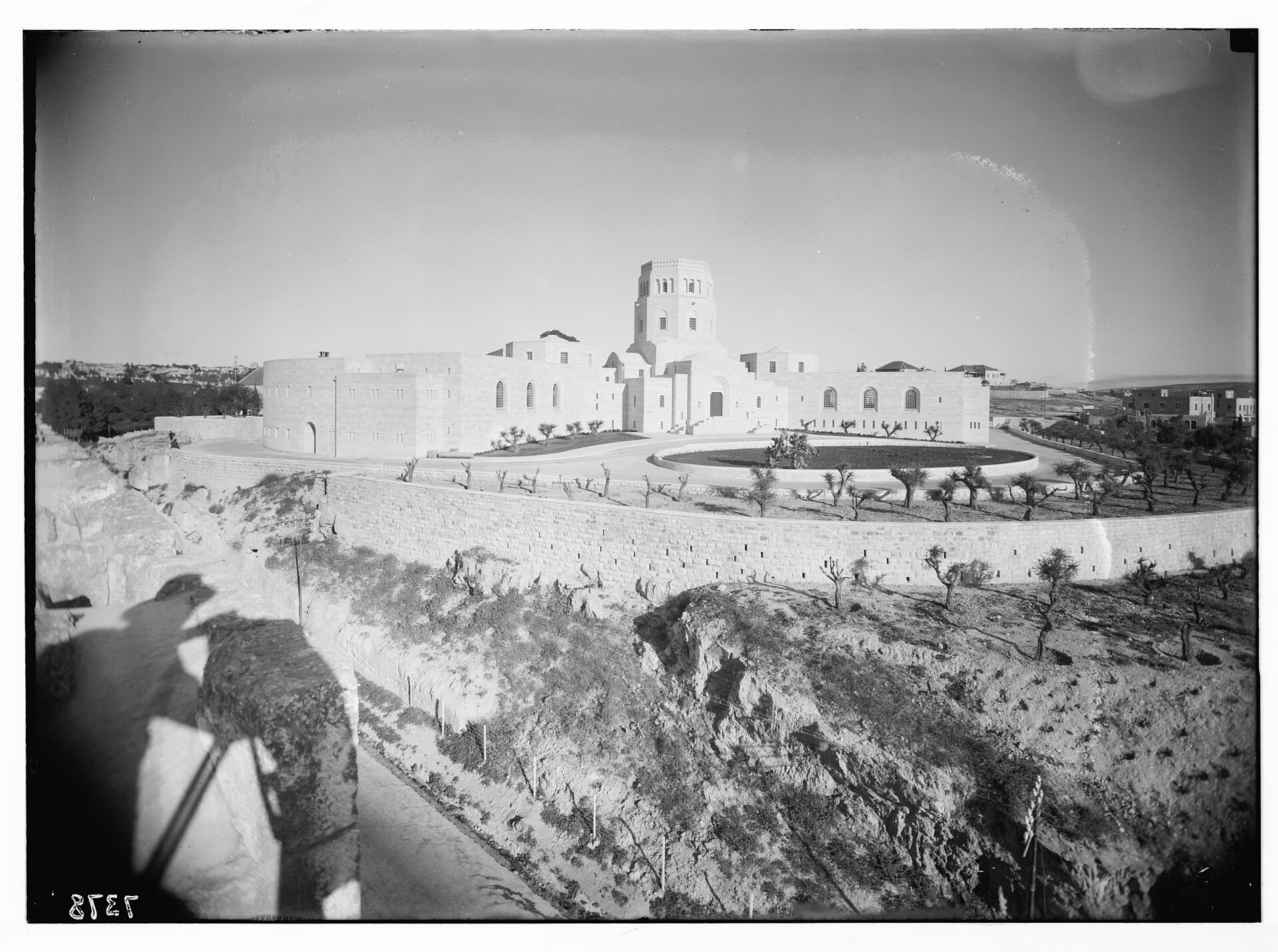 The Rockefeller Museum from the north-east corner of the Old City wall