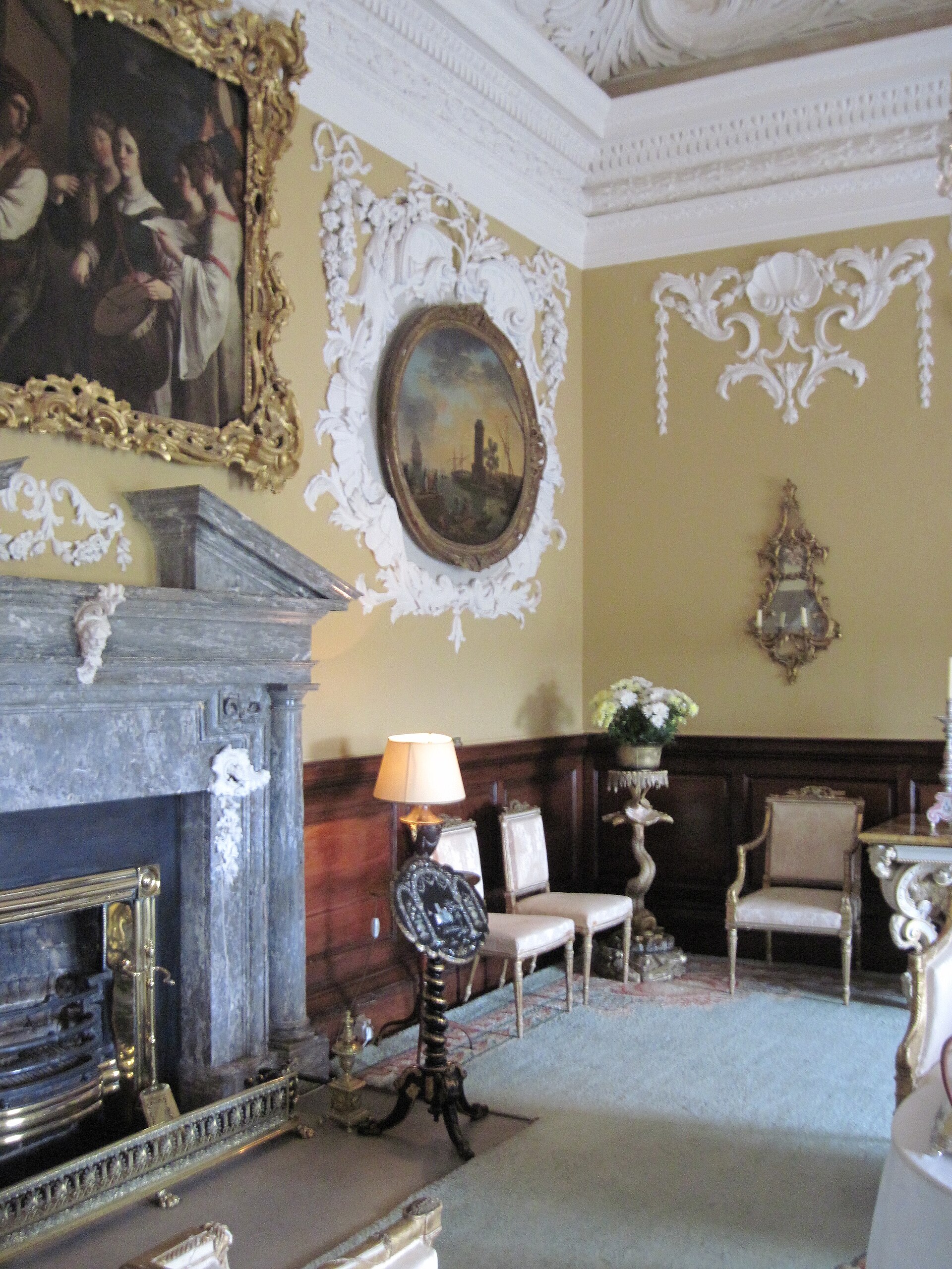 A reception room interior