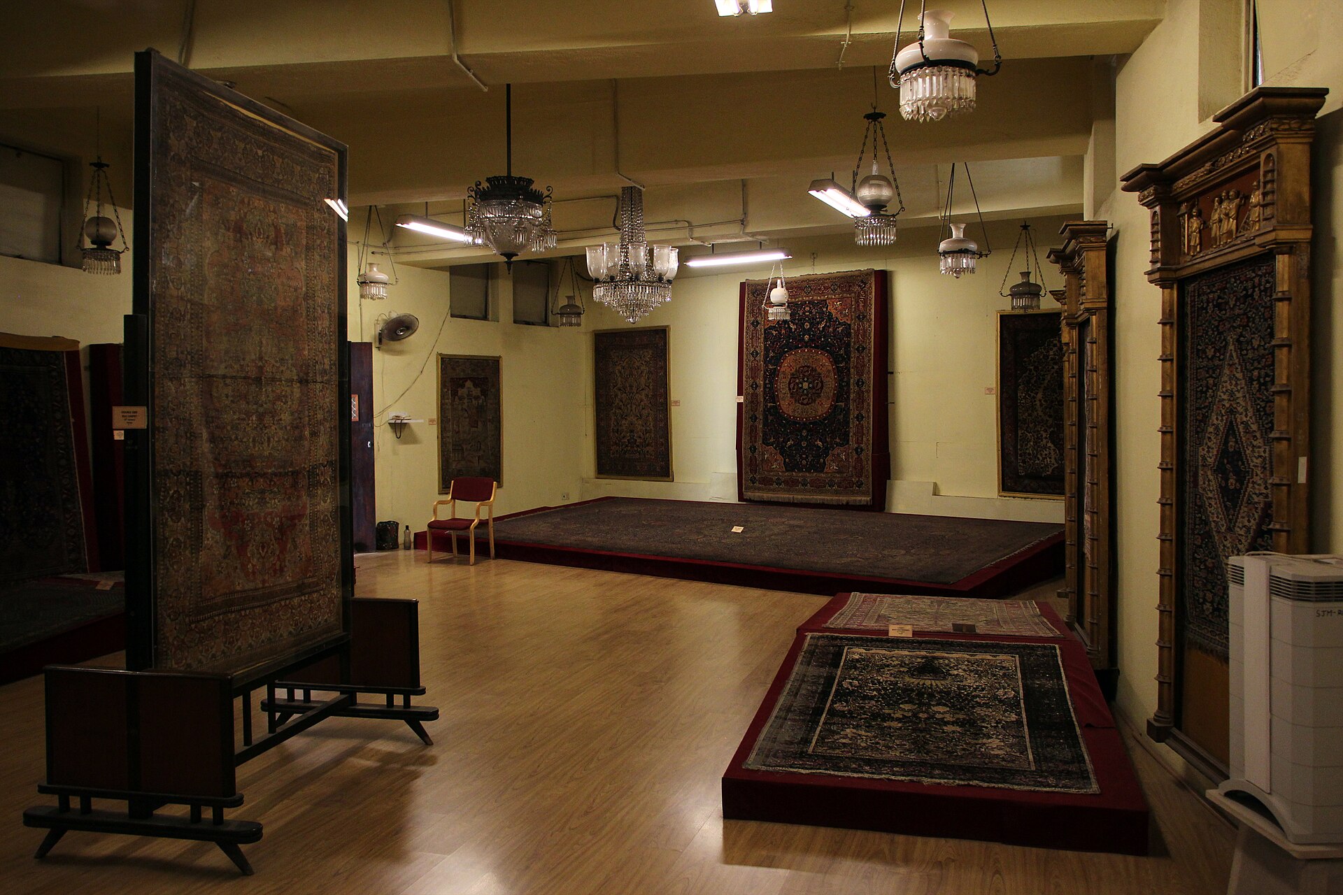 The Carpet Gallery, hung with Persian carpets