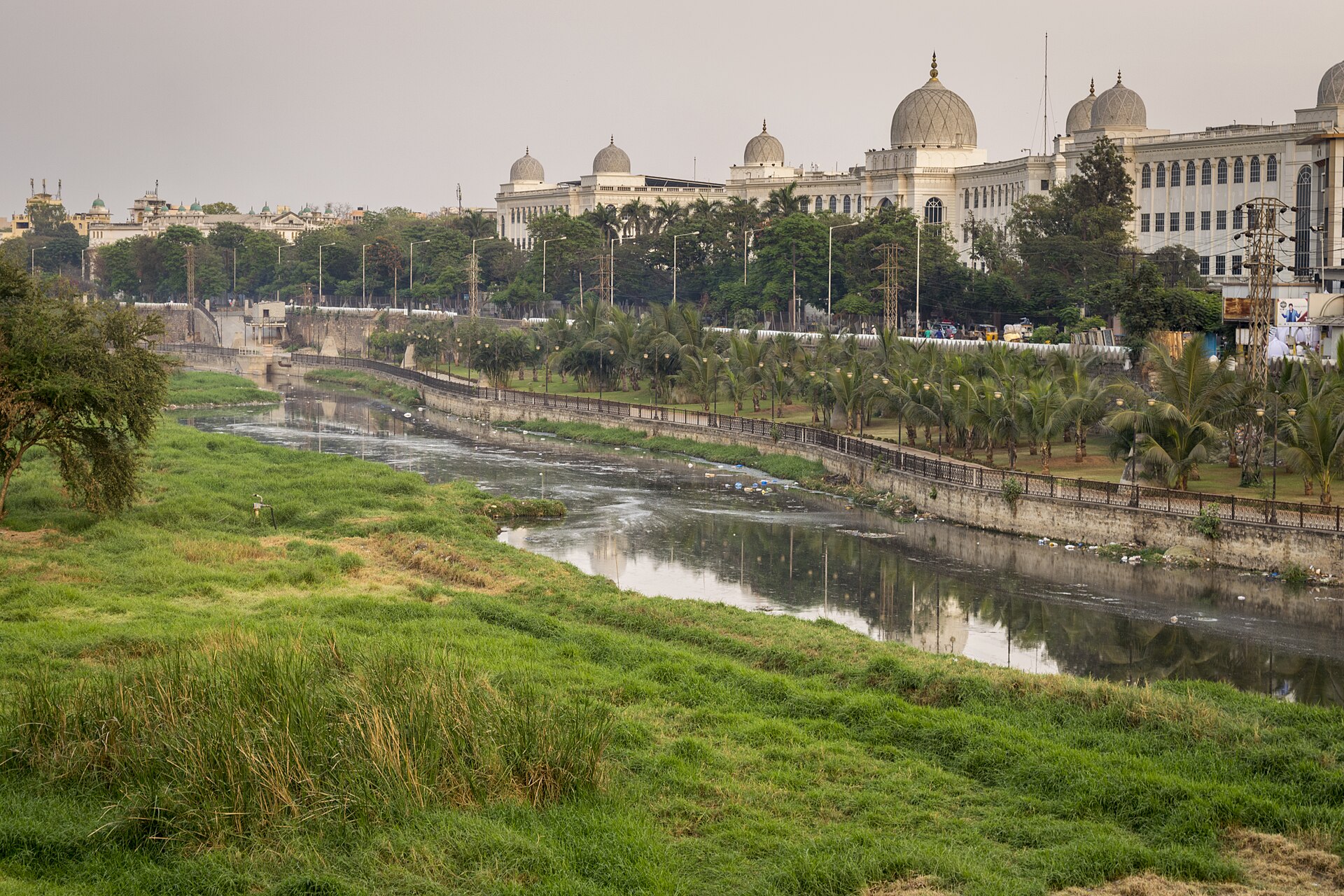 The museum beside the Musi River